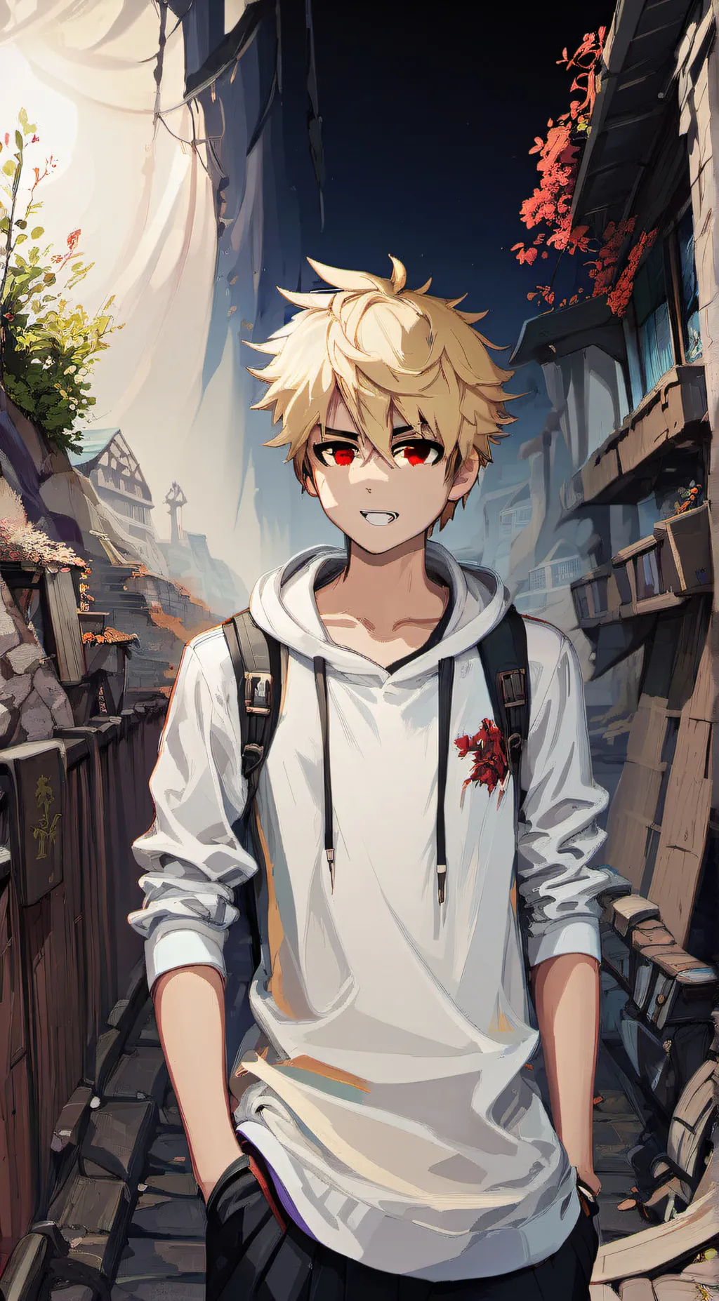 ai character: bakugo background