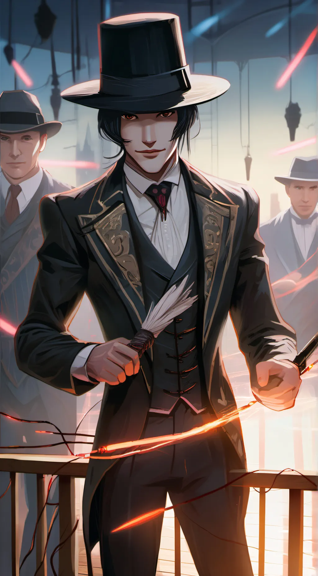ai character: Evil Puppet  background