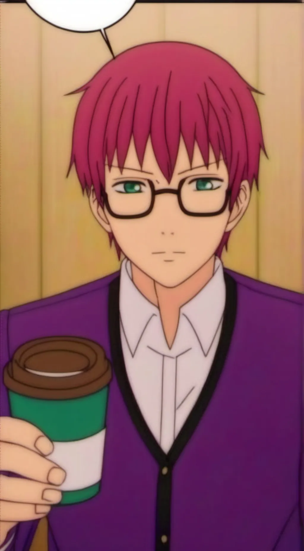 ai character: Saiki kusuo  background