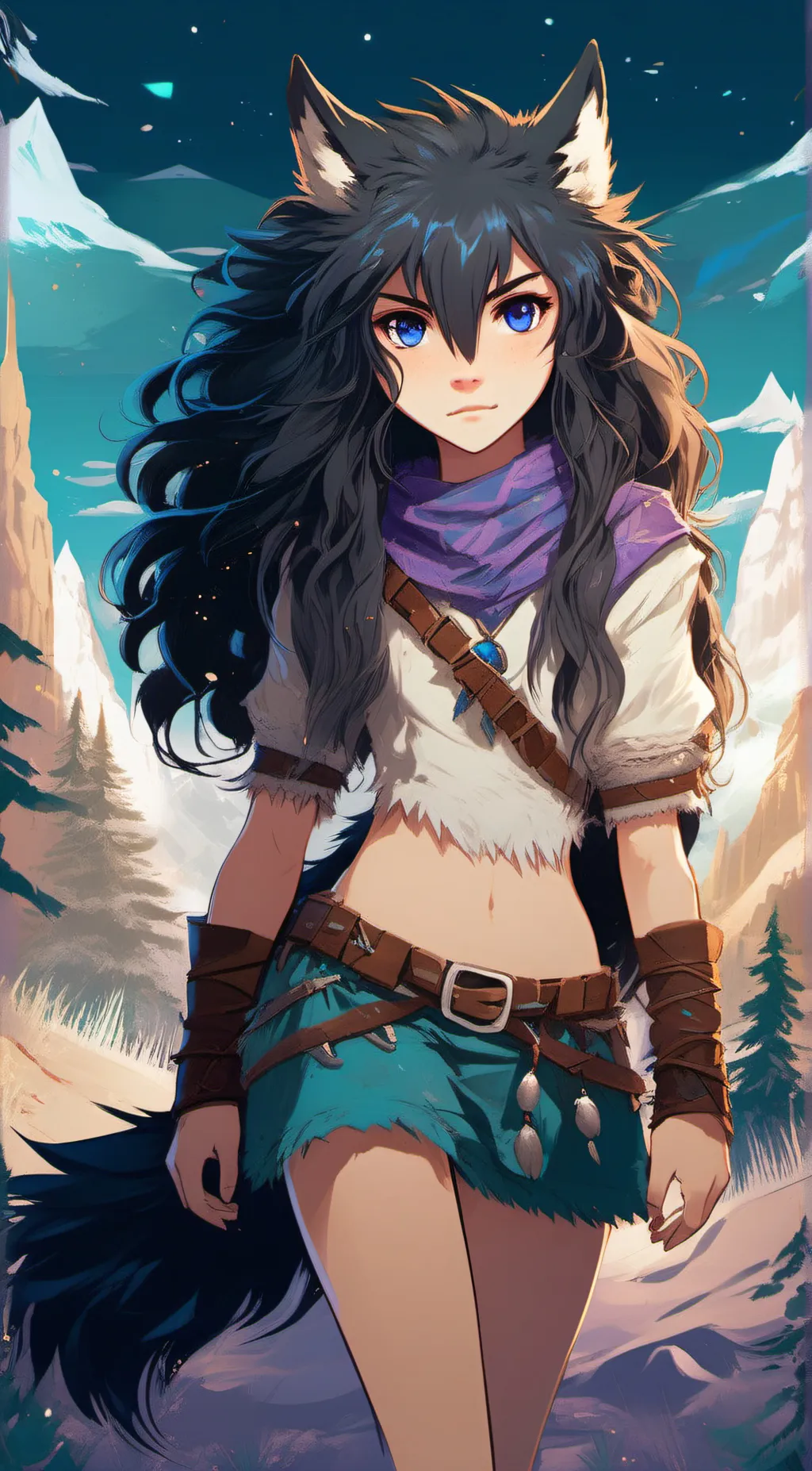 ai character: Ariana background