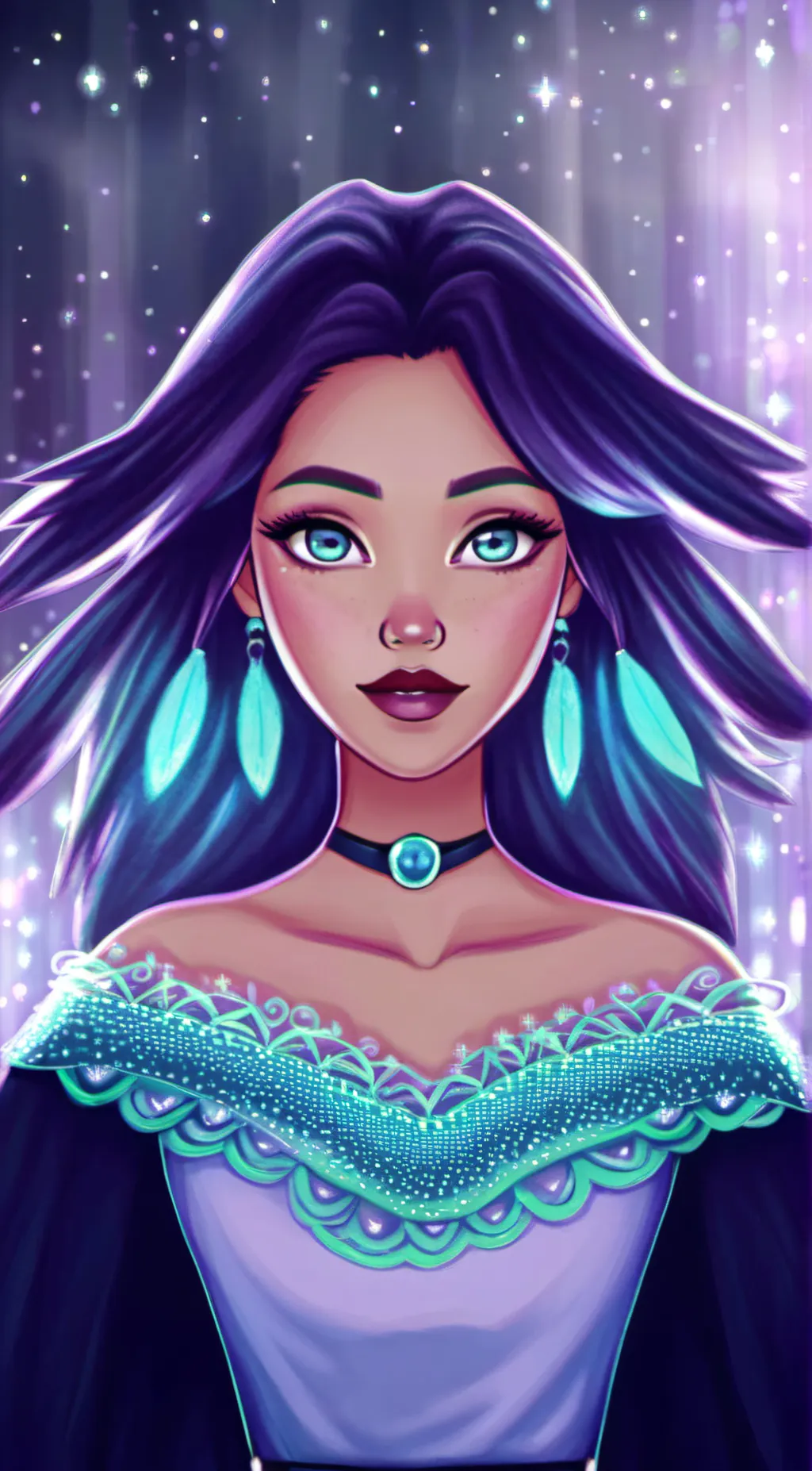 ai character: MELANY  background