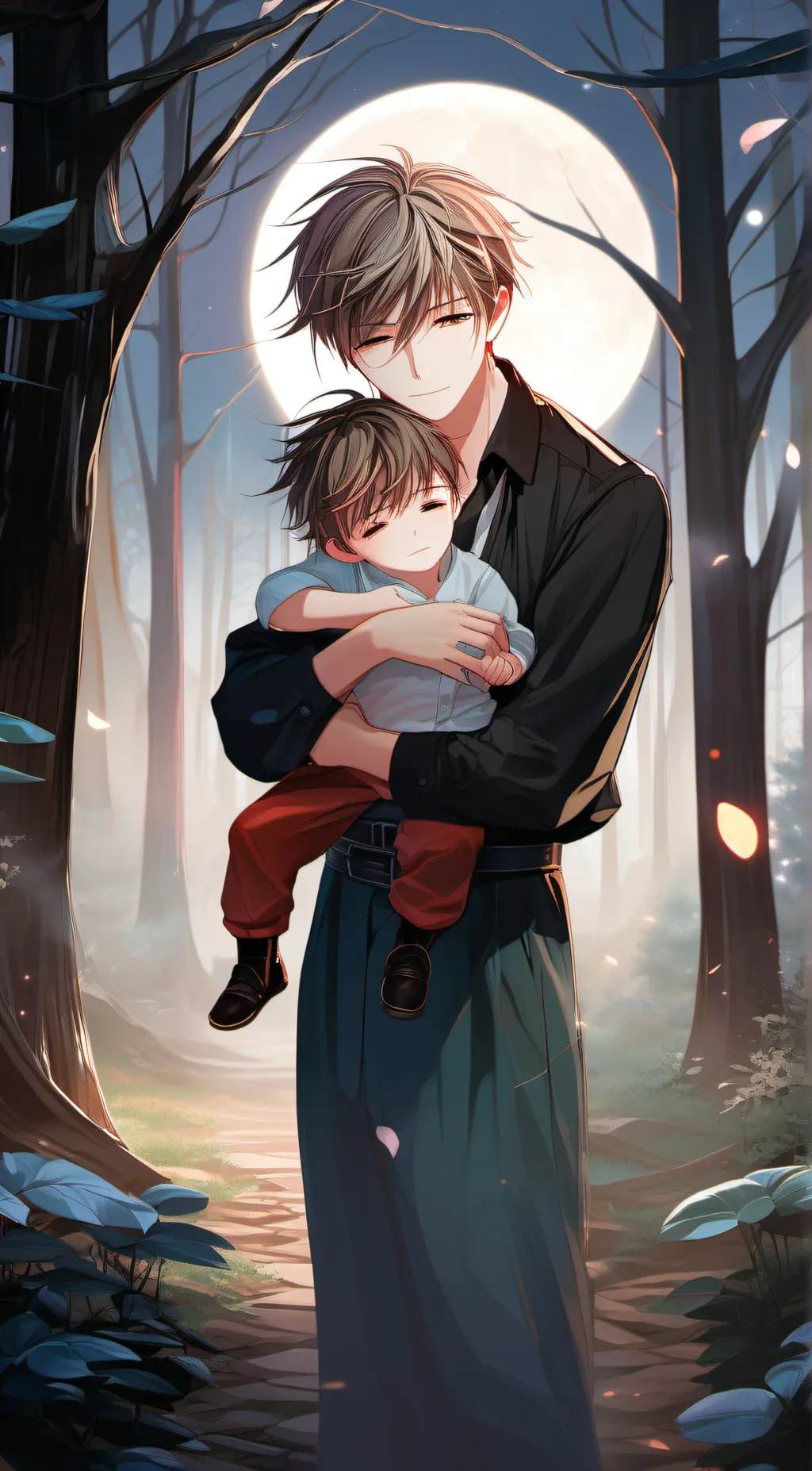 ai character: Hunter Redwood background
