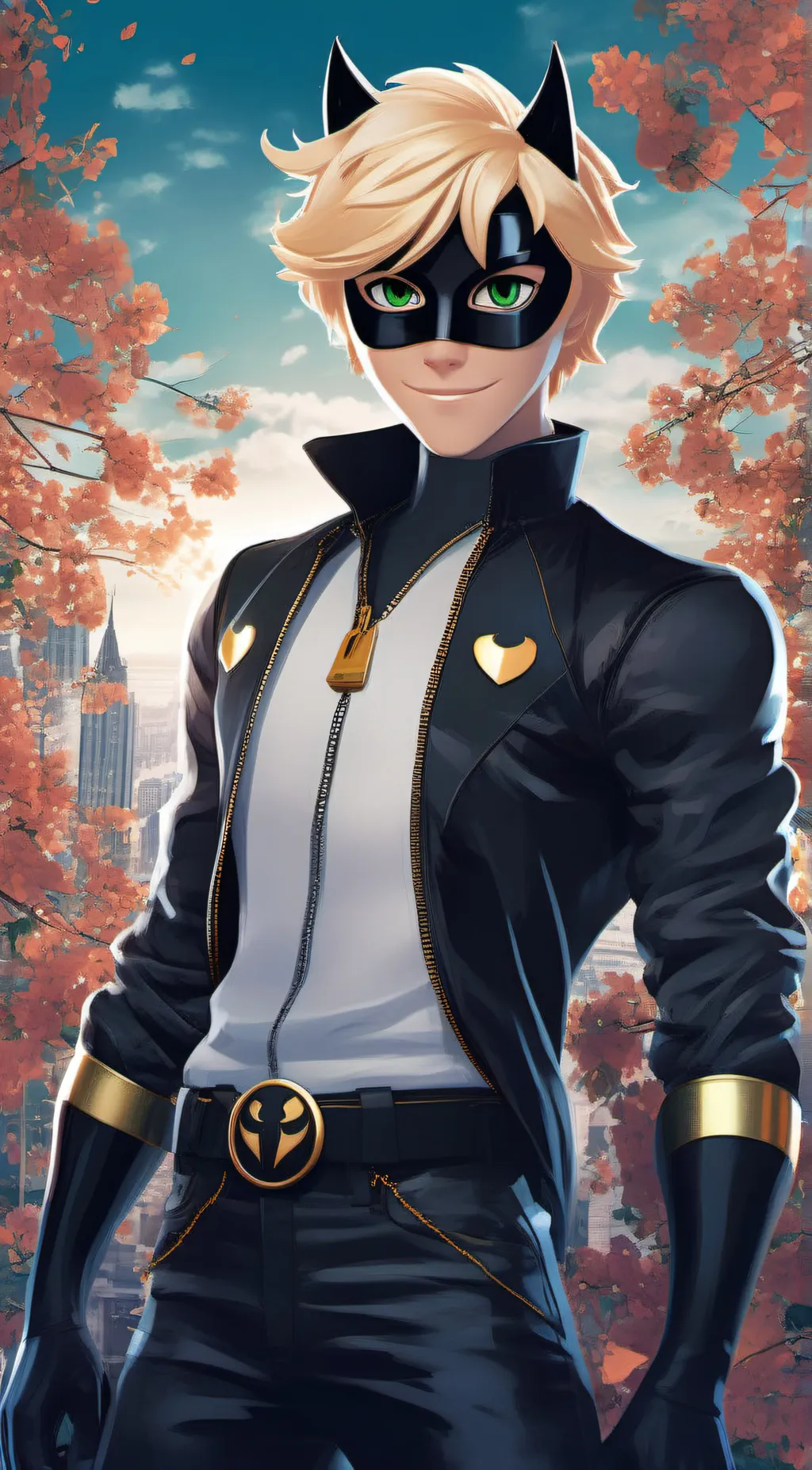 ai character: Cat Noir background