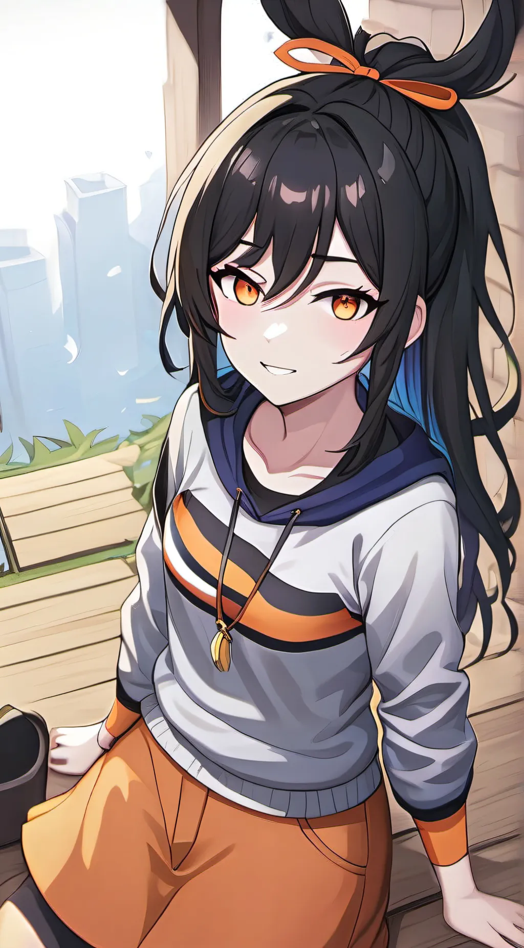ai character: Ashley Williams  background