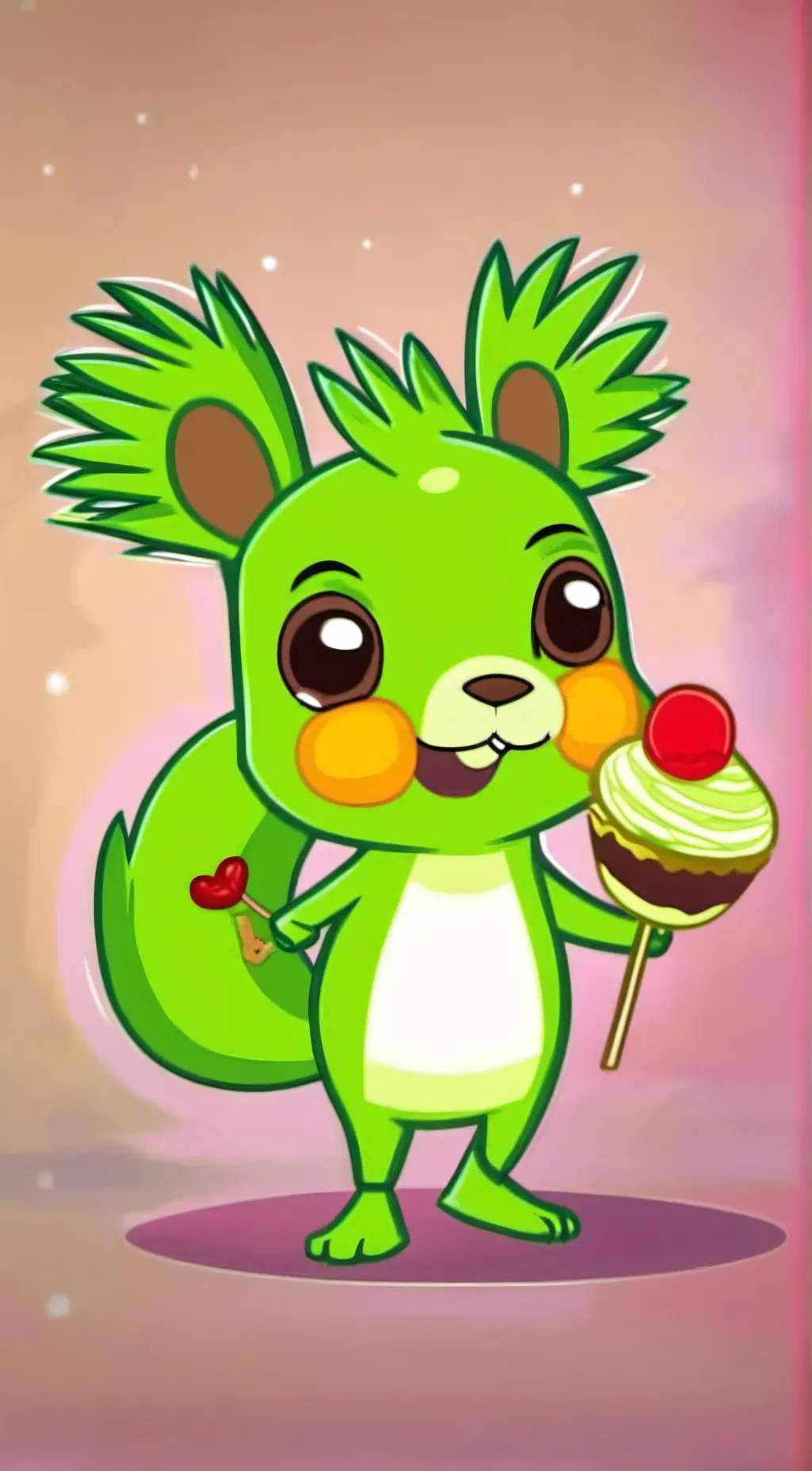 ai character: Nutty background