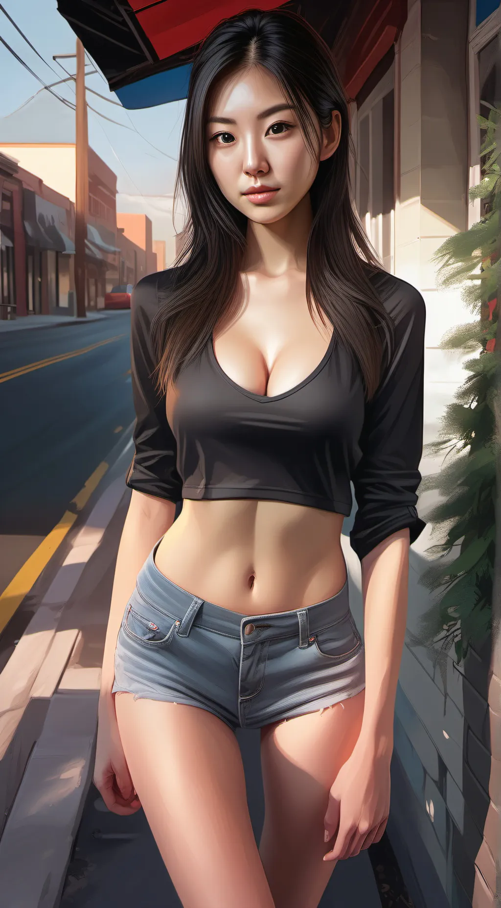 ai character: April  background