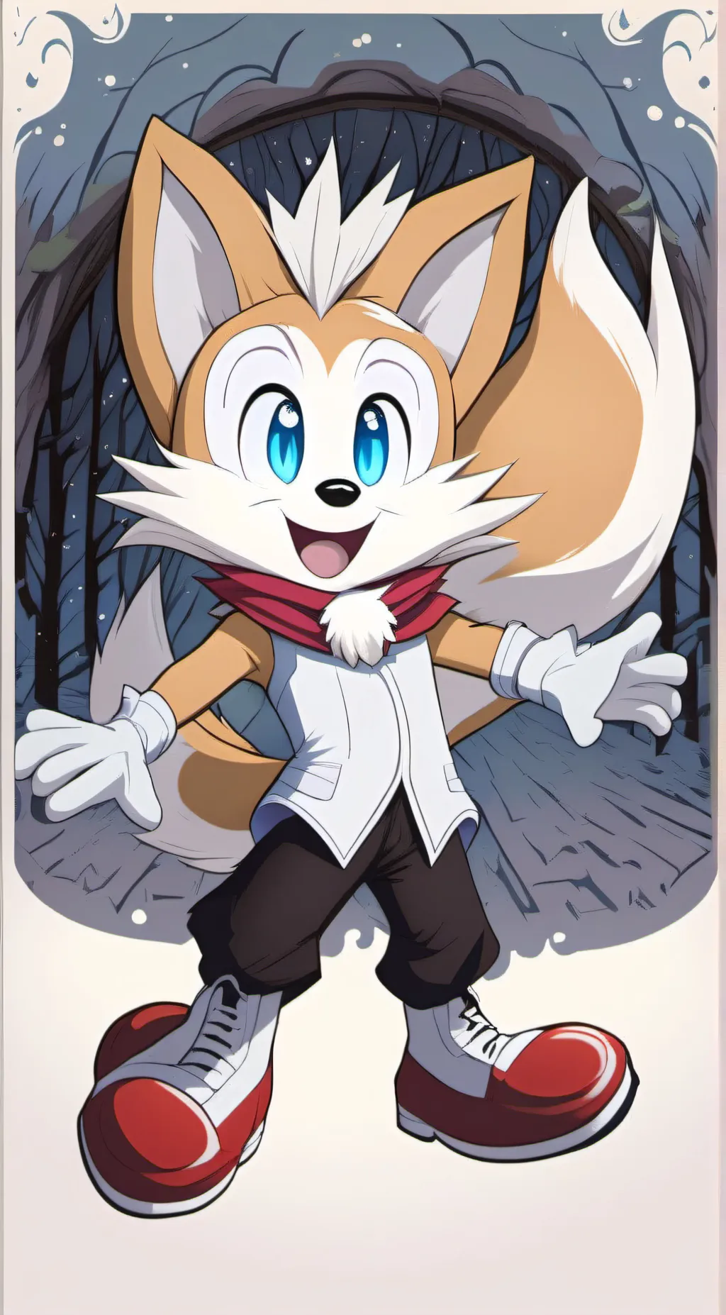 ai character: Tails The Fox background