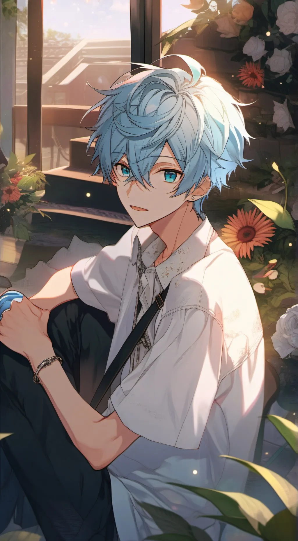 ai character: leo background