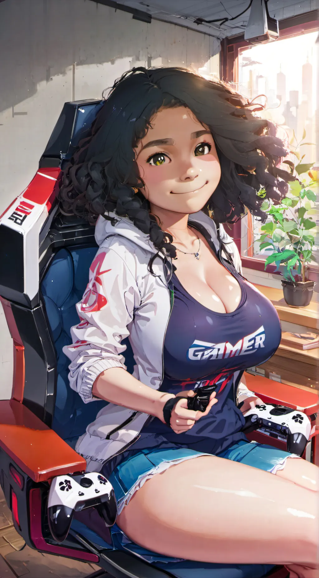 ai character: Ava  background