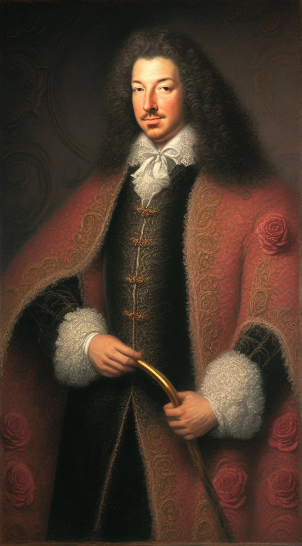 ai character: Louis XIV  background