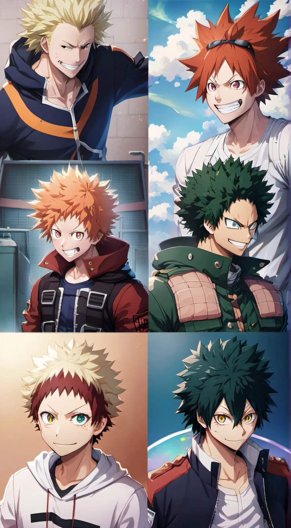 ai character: Villain mha boys  background