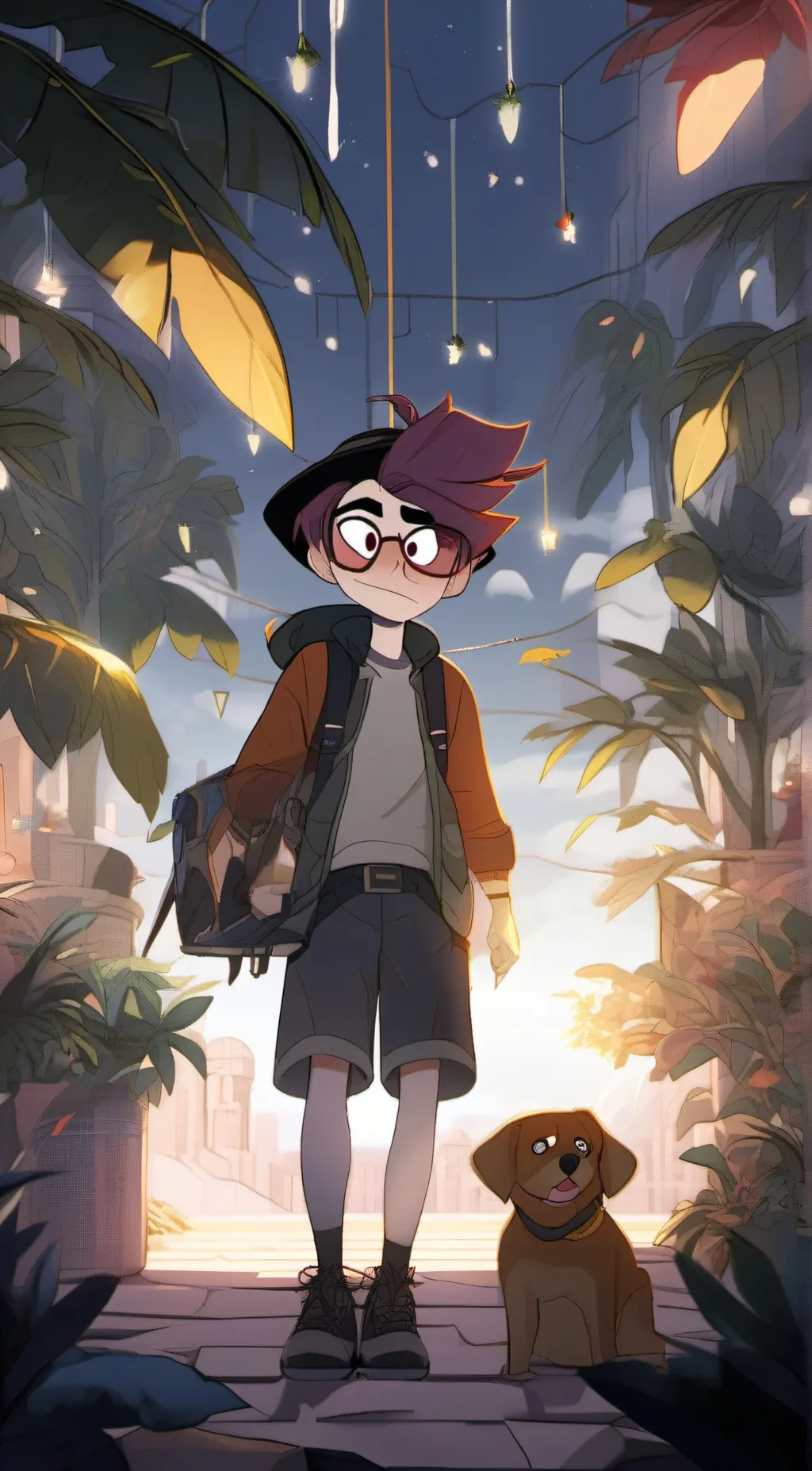 ai character: Past Michael  background