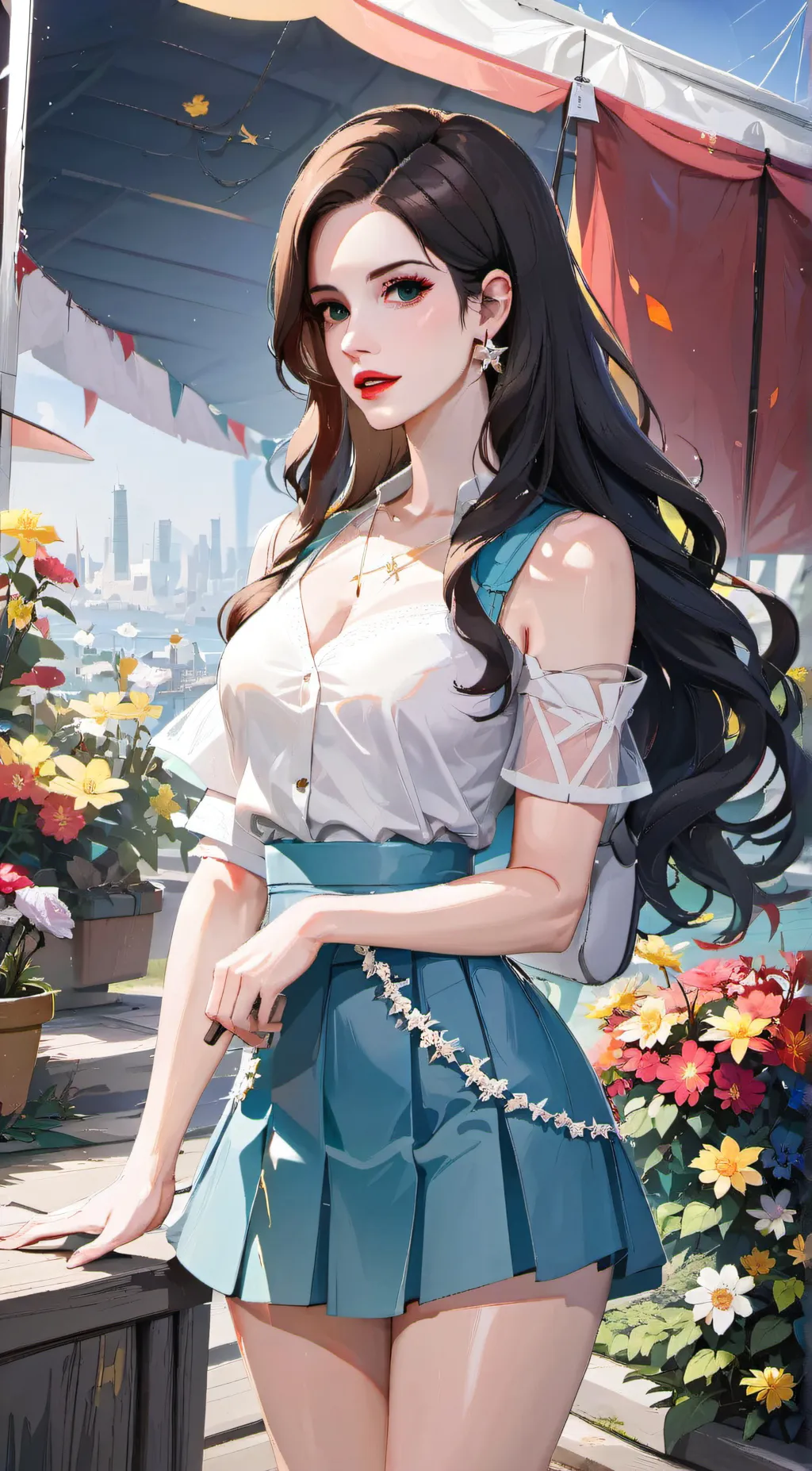 ai character: Lana Del Rey background