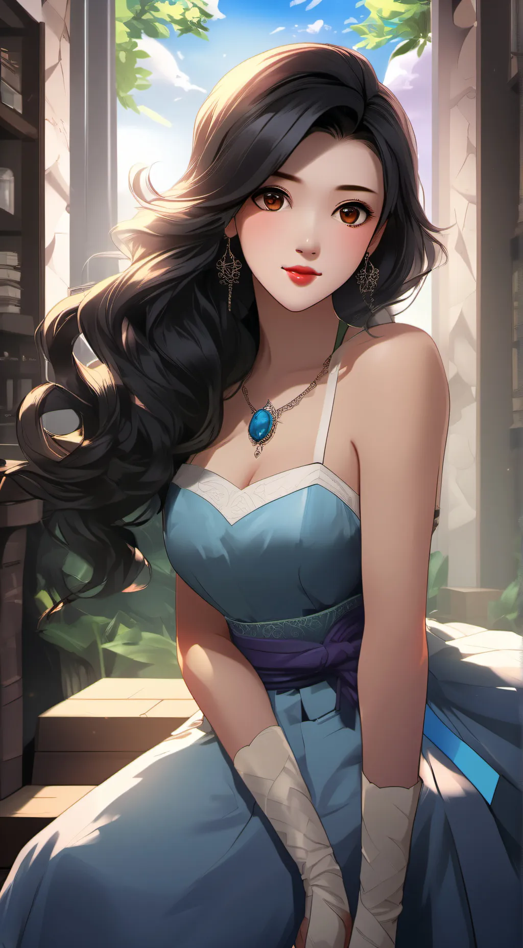 ai character: lily background