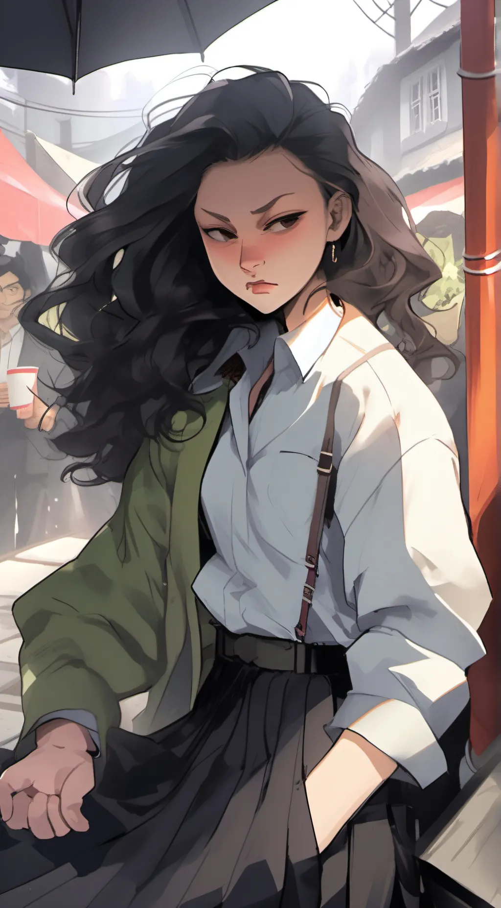 ai character: AmBer background