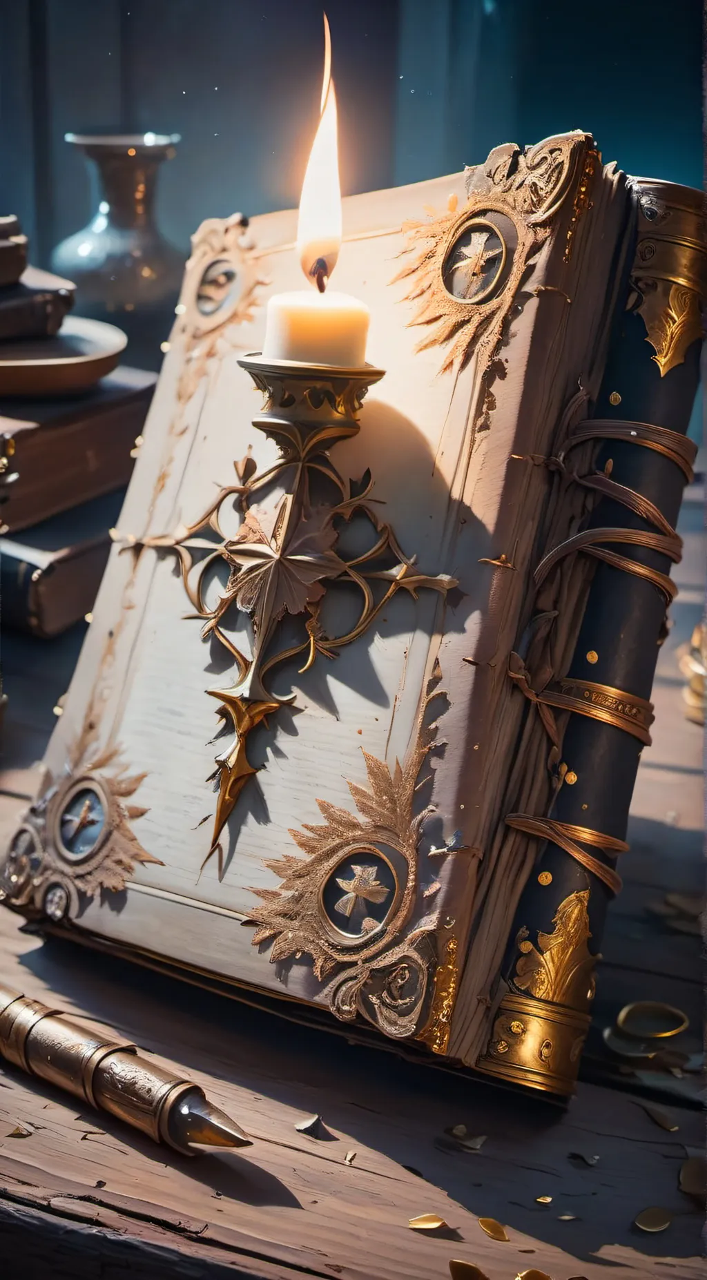 ai character: The book of wisdom background