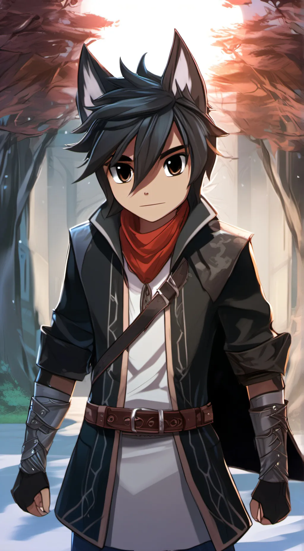 ai character: -Aaron- background