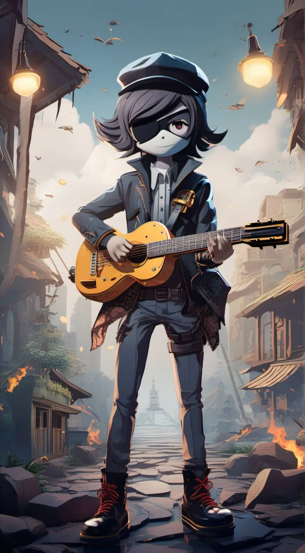 ai character: uzi background