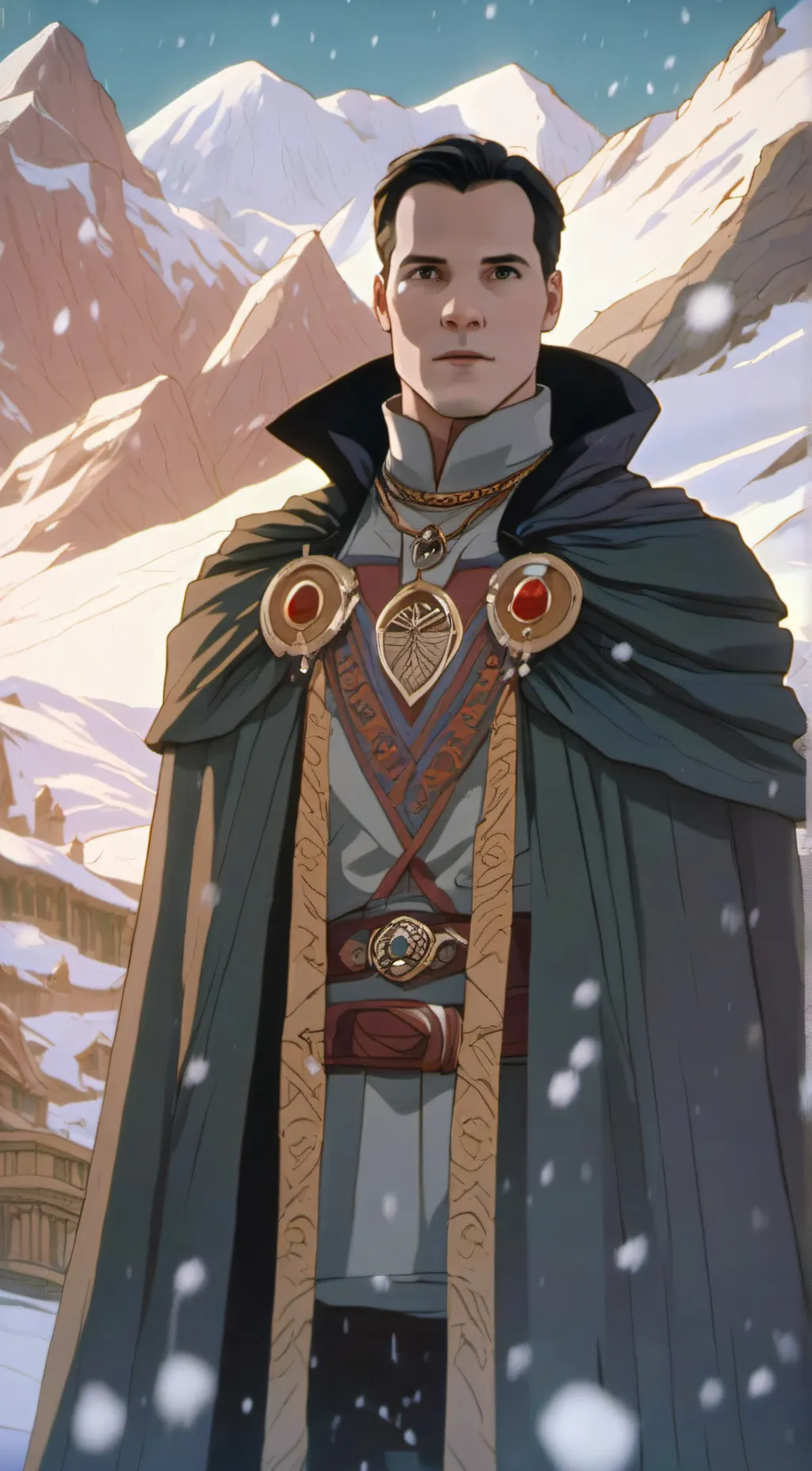 ai character: Felix volturi  background