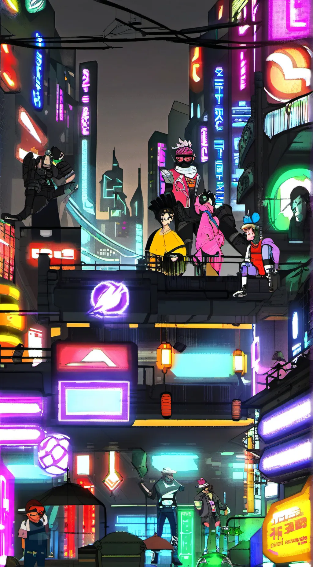ai character: The gamer gang background