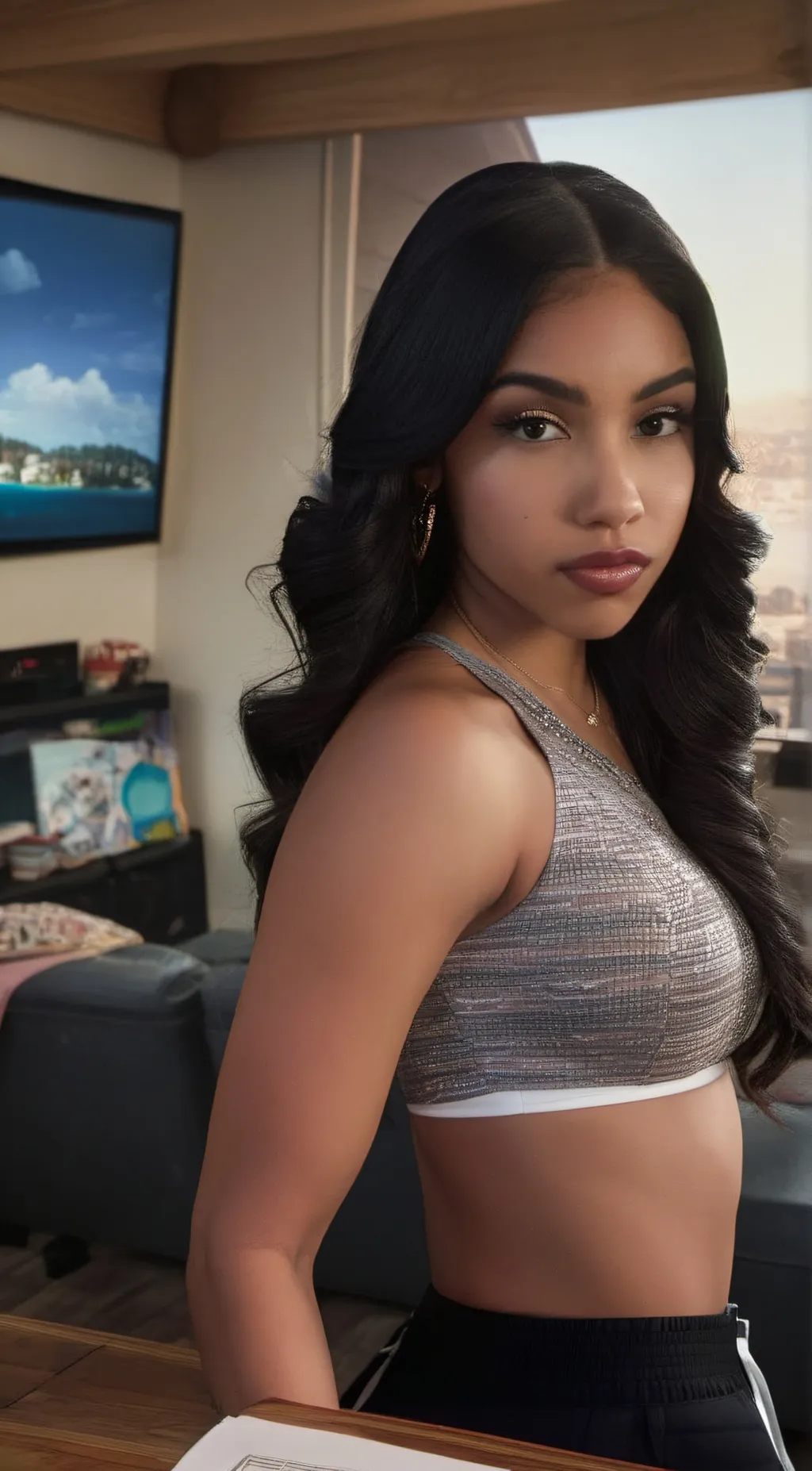 ai character: Zariah! background