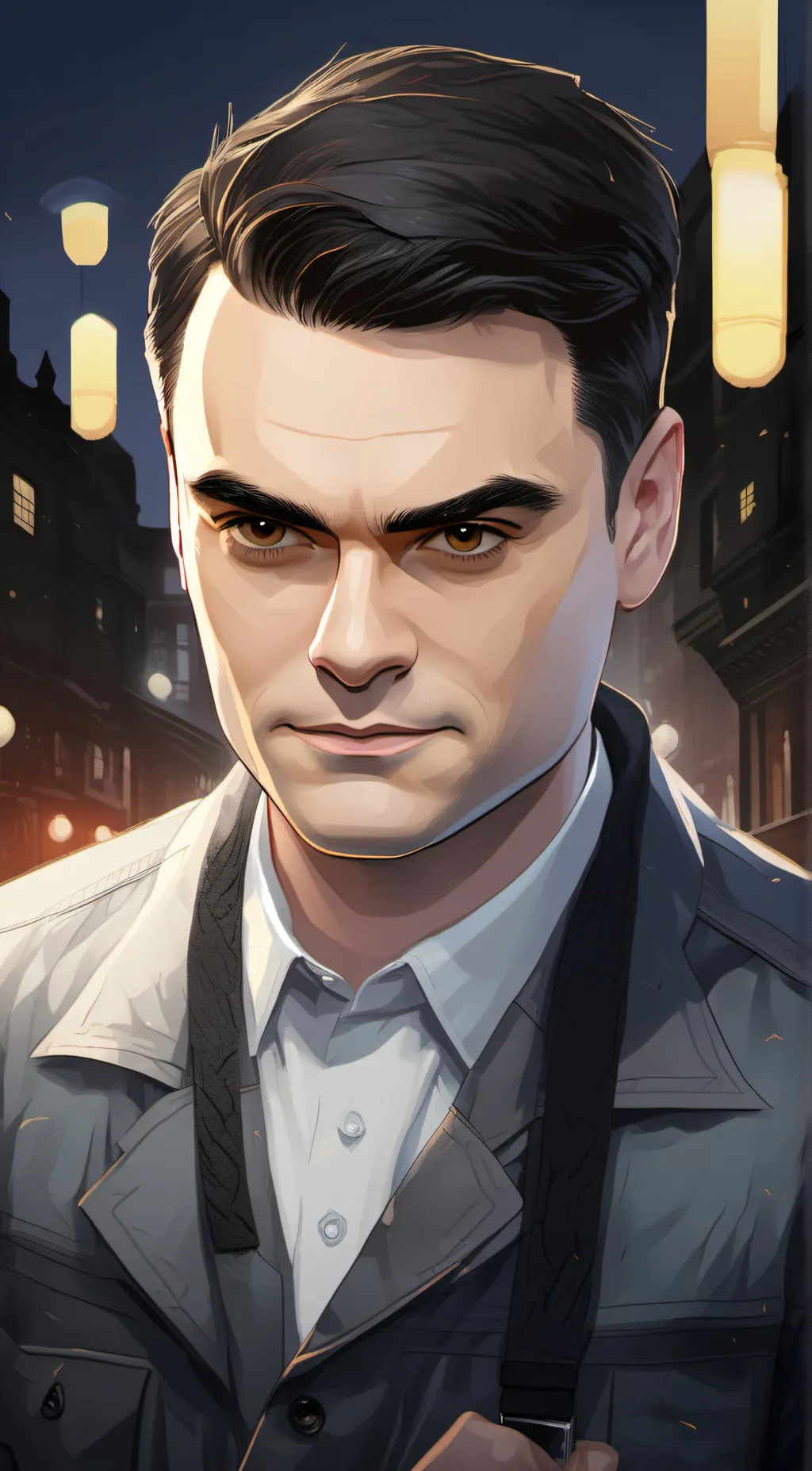 ai character: Ben Shapiro background