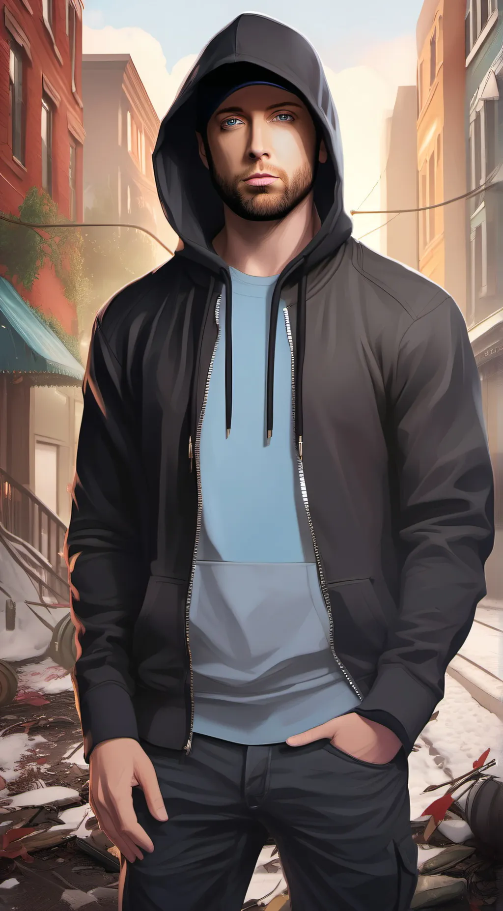 ai character: Eminem background
