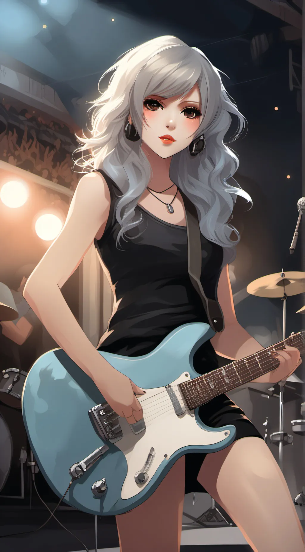 ai character: lizzie rock background