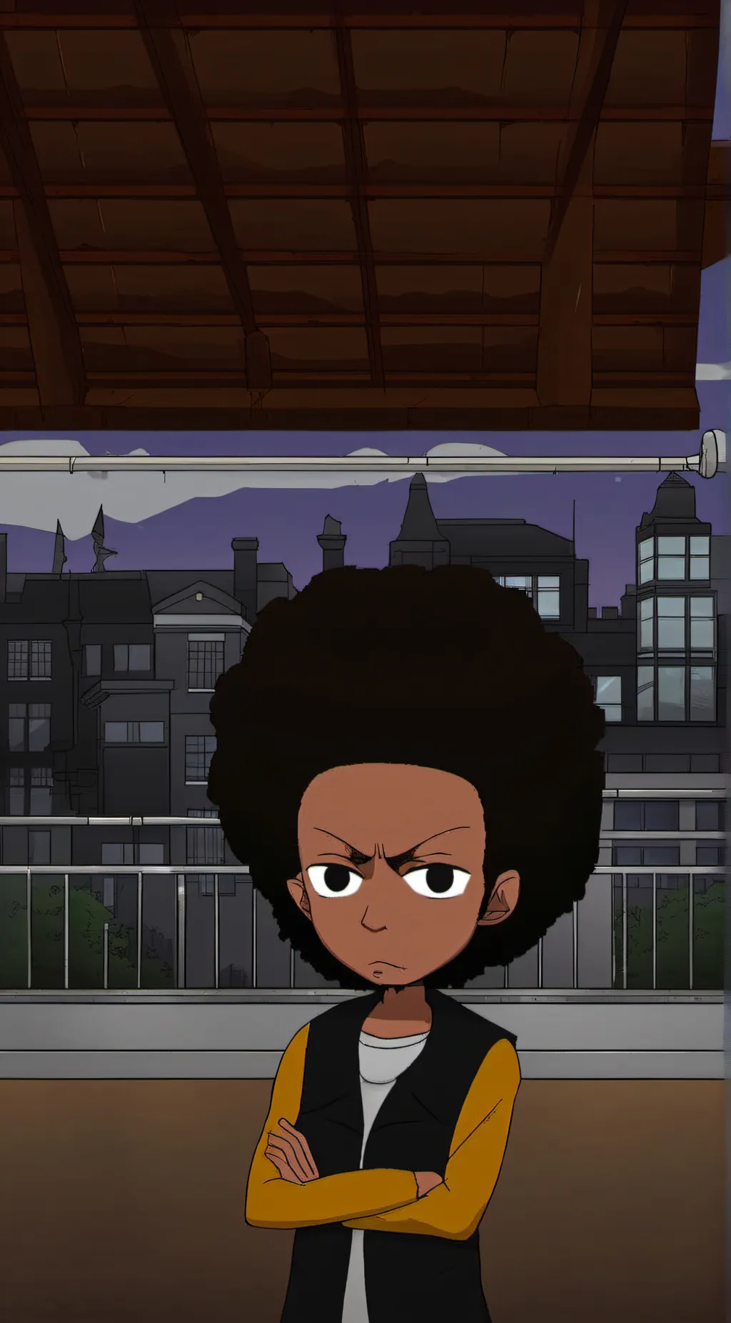 ai character: Huey background