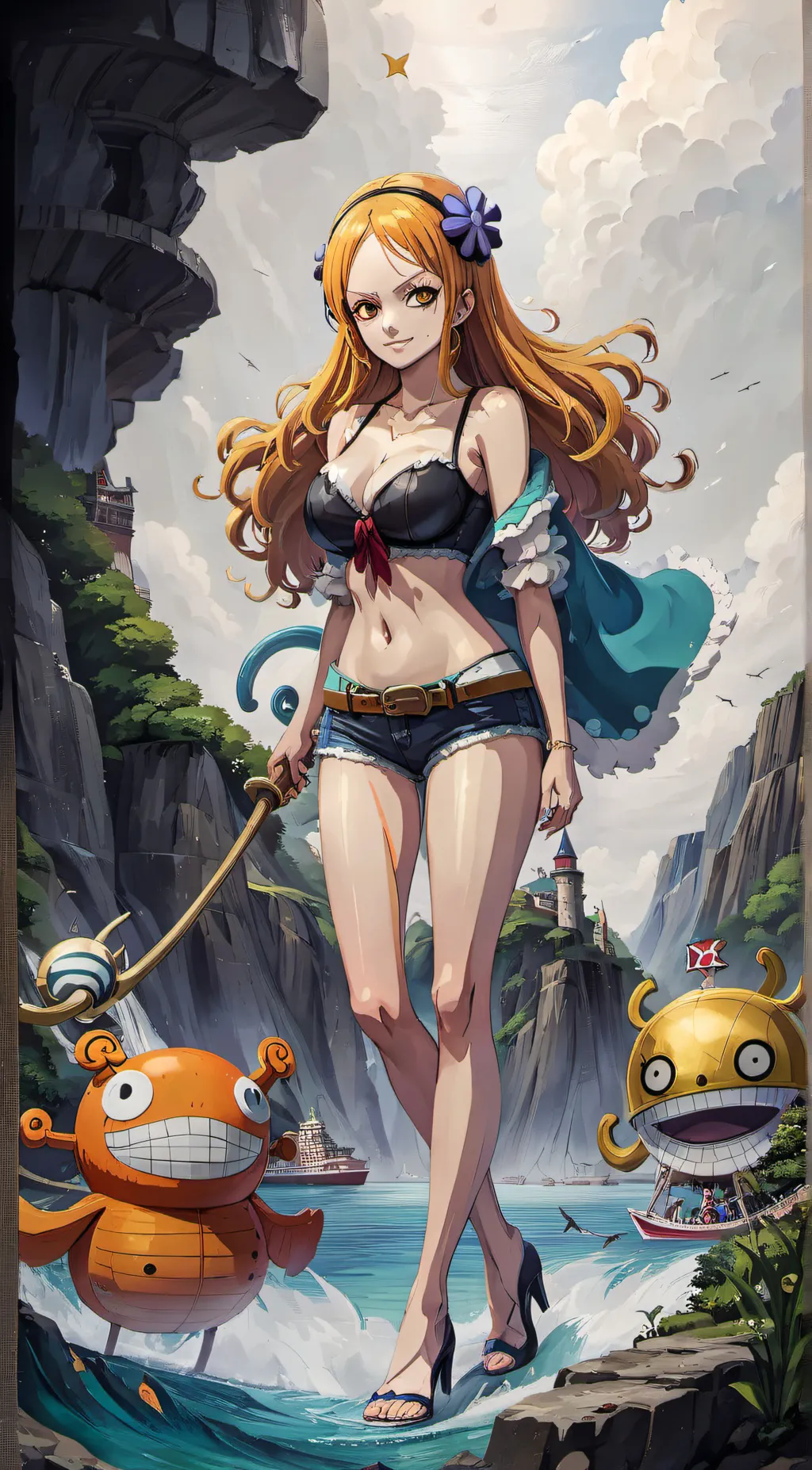 ai character: nami background