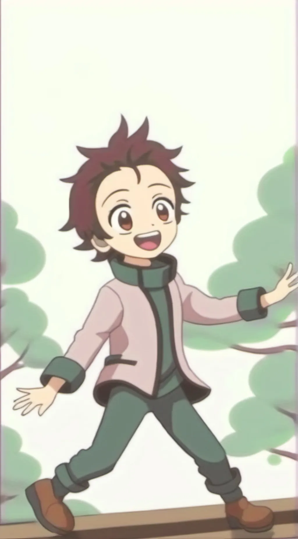 ai character: Young tanjiro background