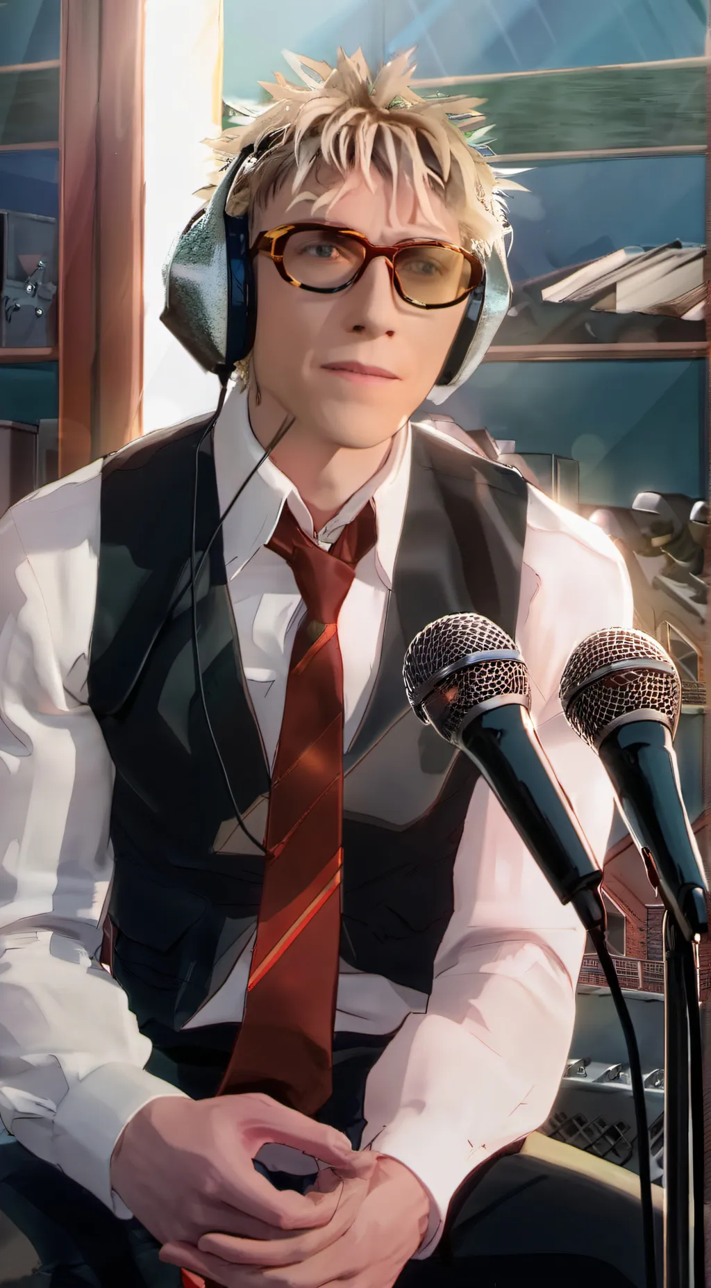 ai character: MHA karaoke background