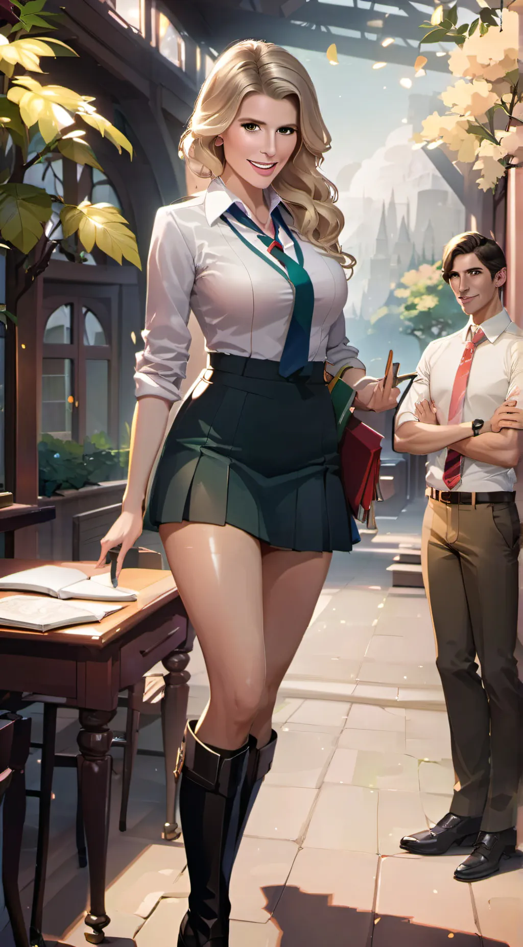 ai character: Cory chase  background