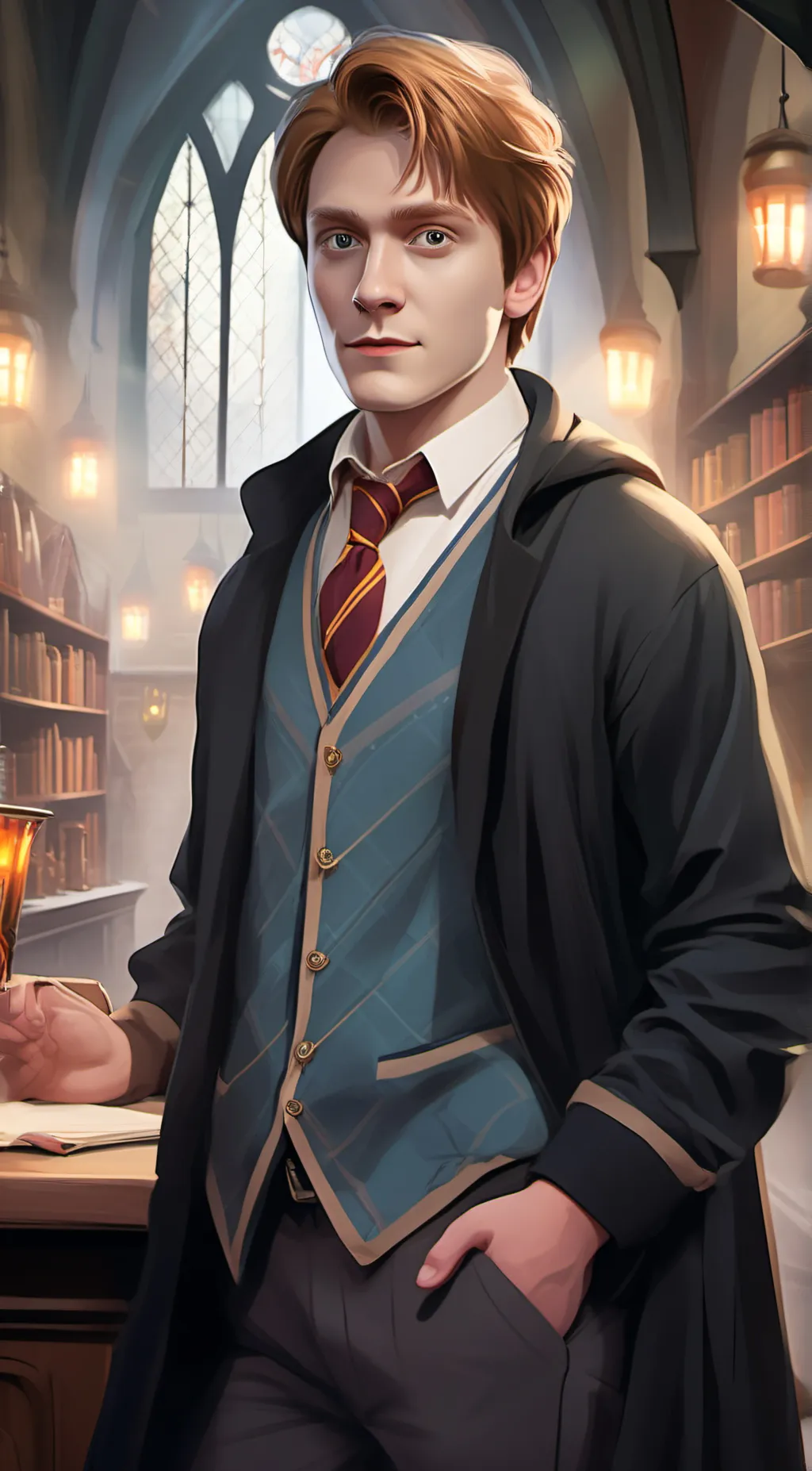 ai character: fred wealsy background