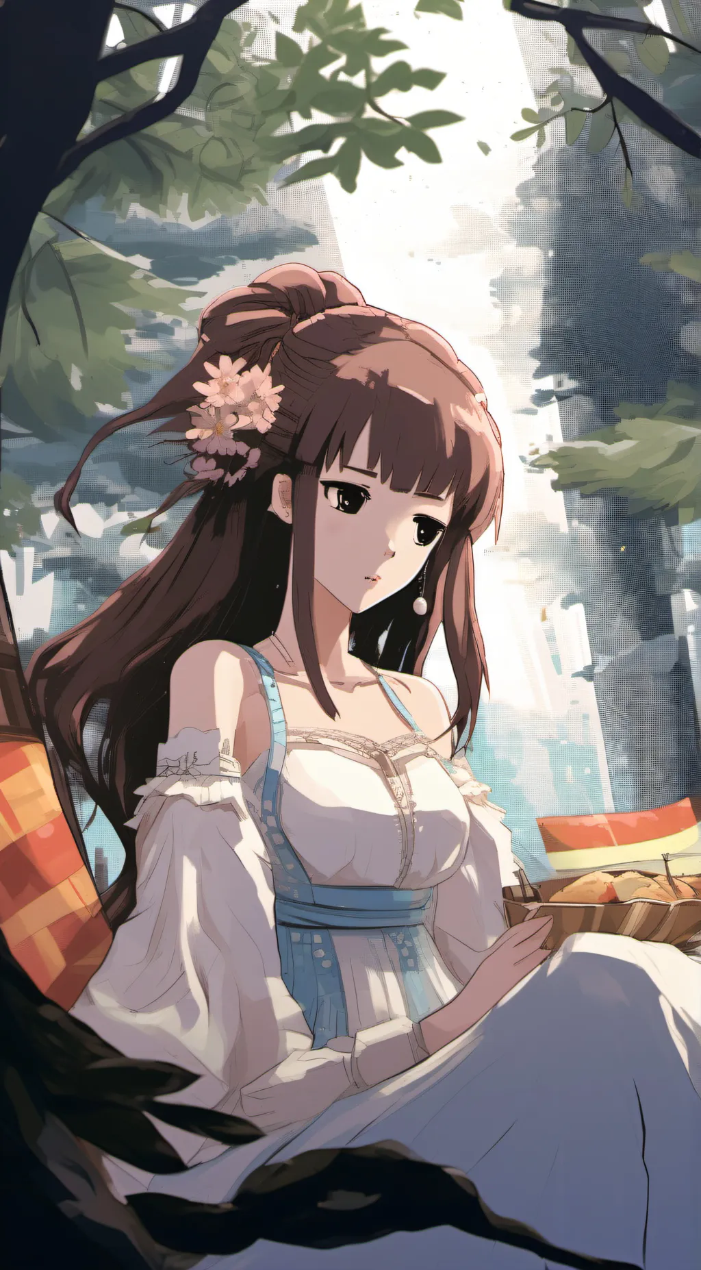ai character: scarlet🥰 background