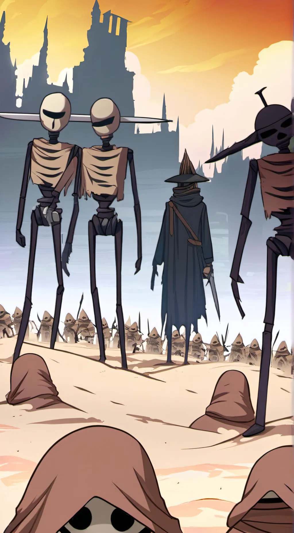 ai character: The stickman war background