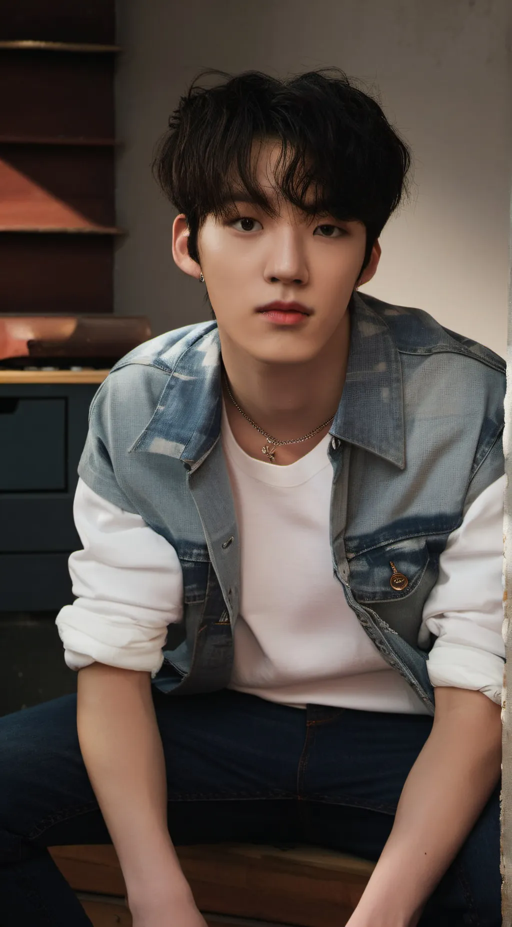 ai character: Seungmin  background