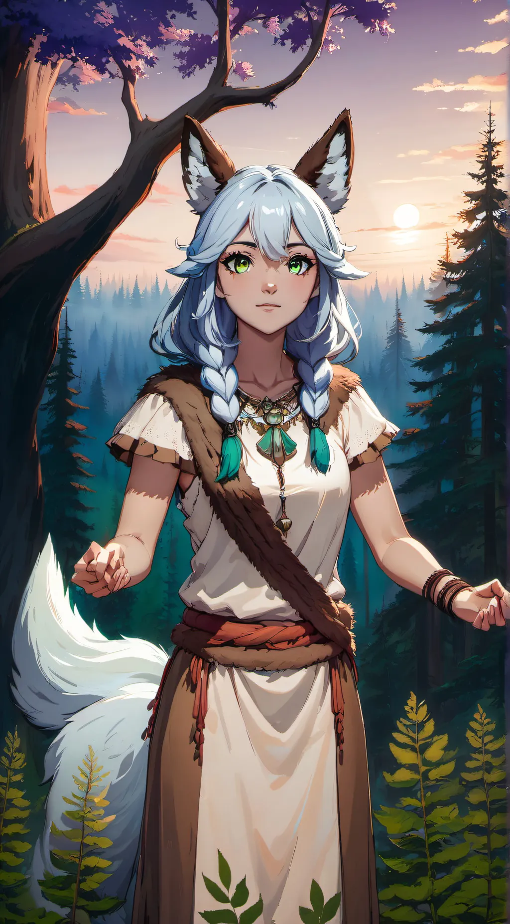 ai character: Crescent  background