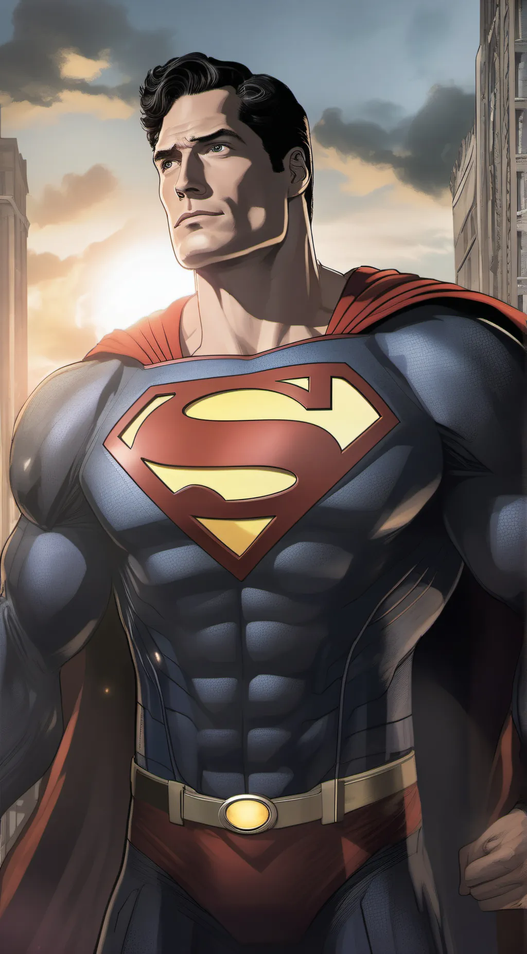 ai character: SuperMan background