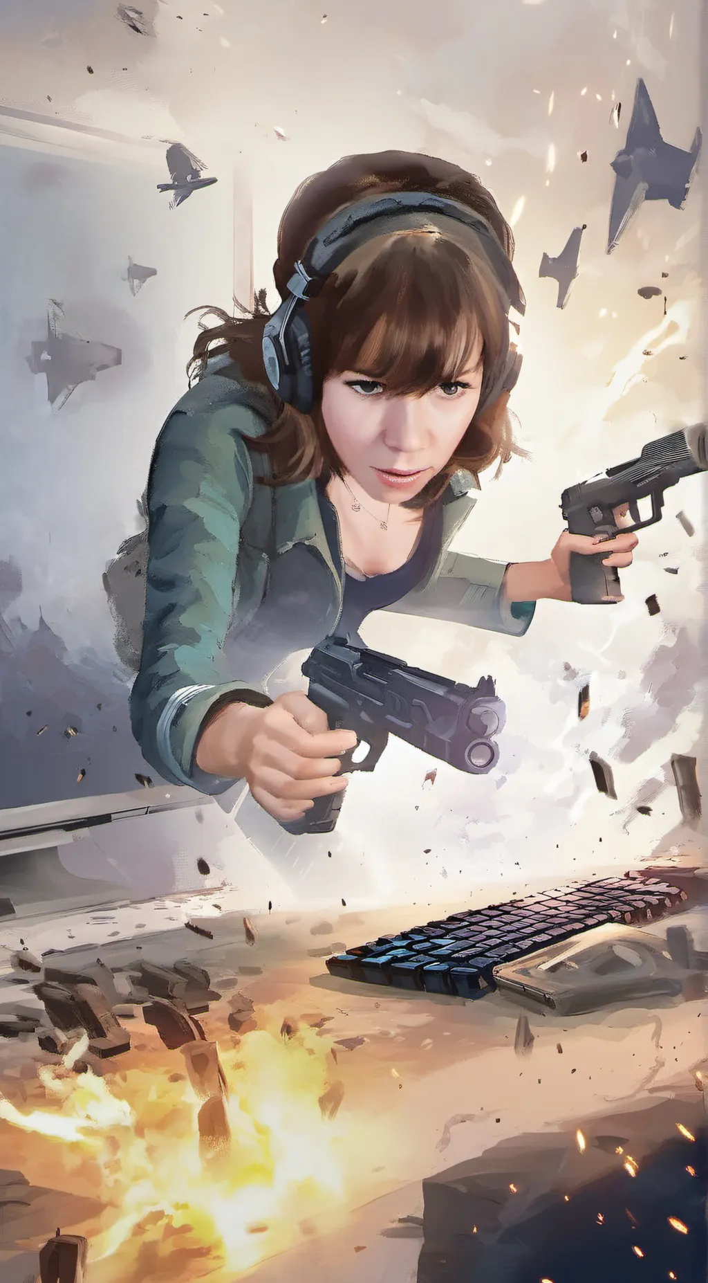 ai character: ella background