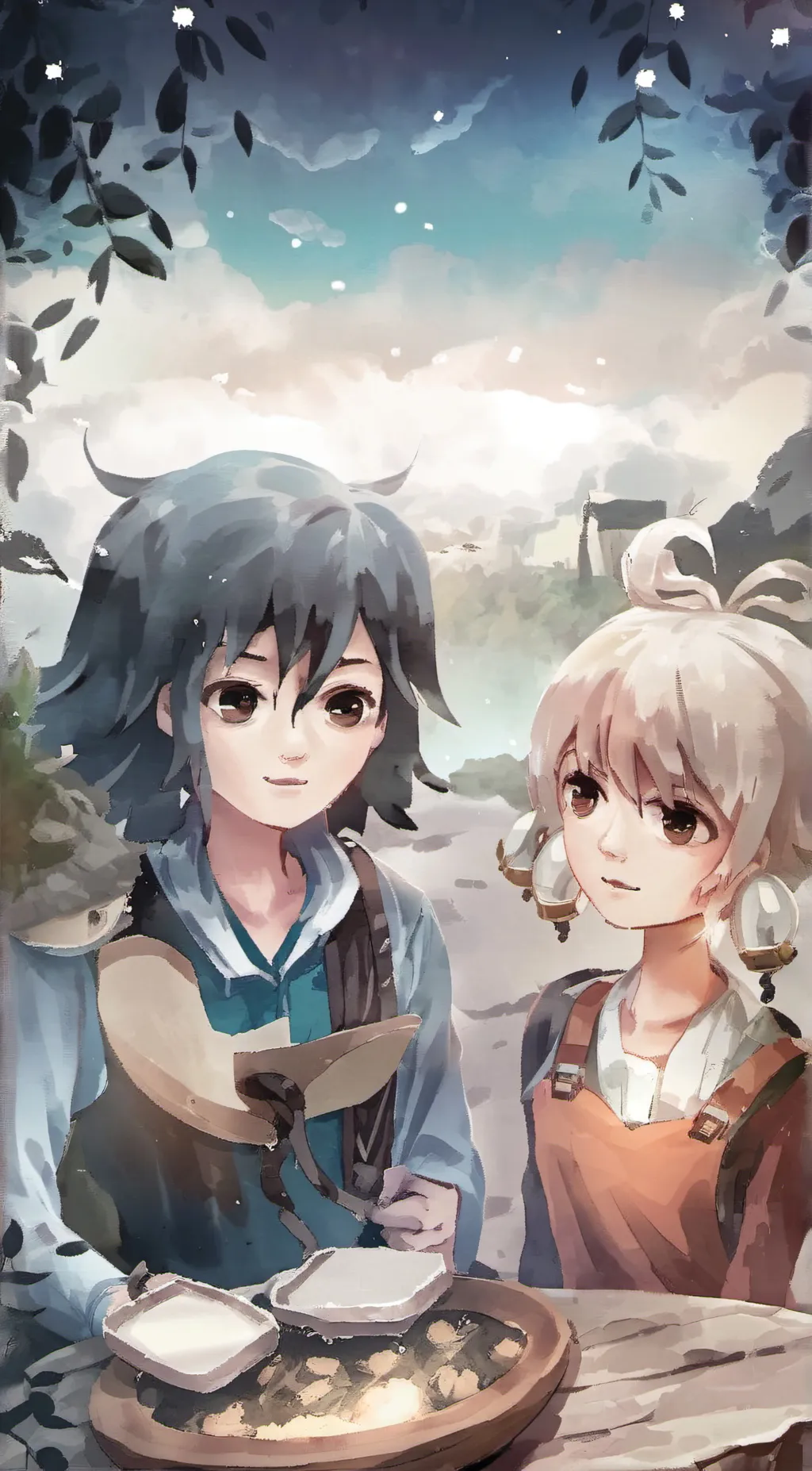 ai character: Aubrey  background