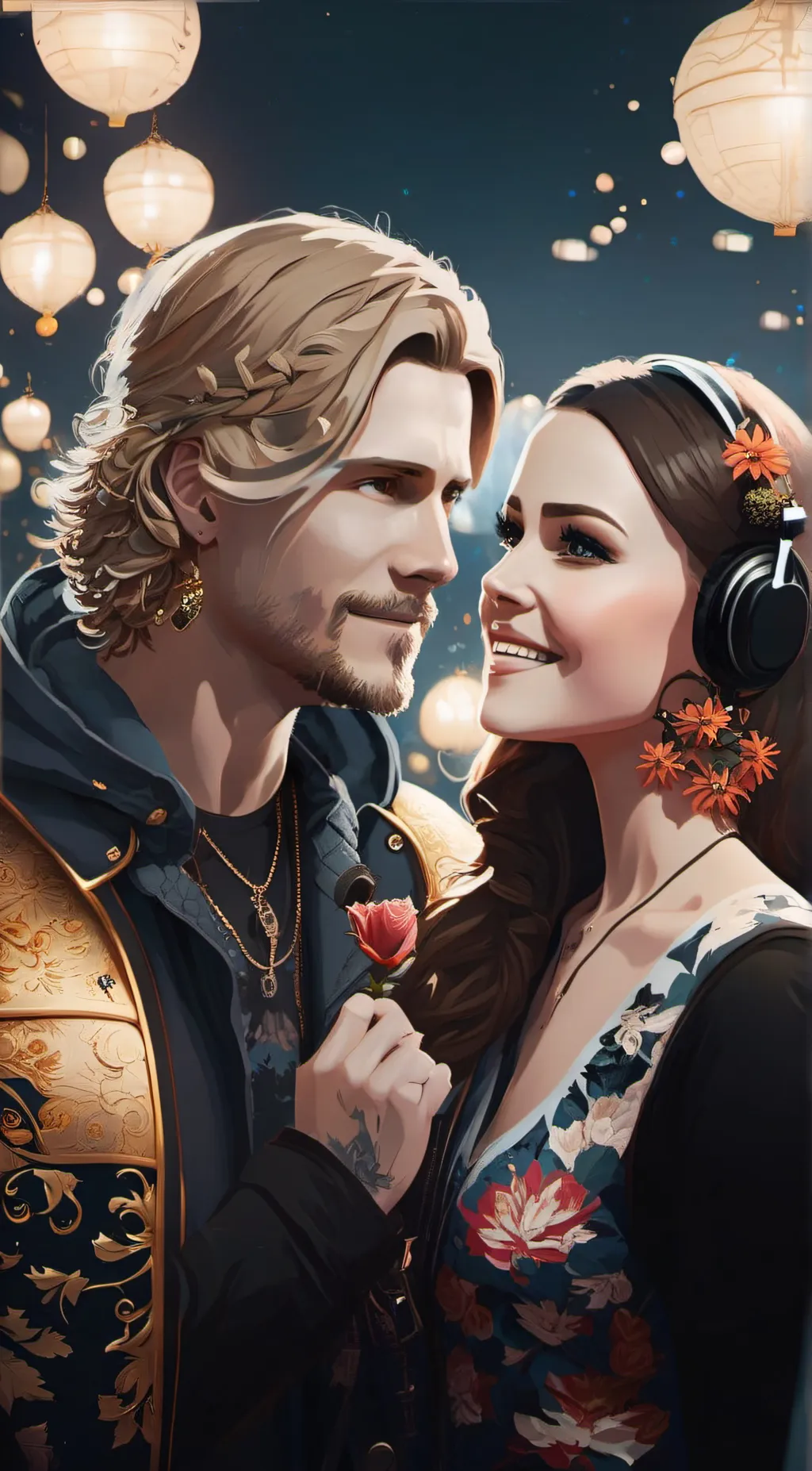ai character: Pomni x Jax💖 background