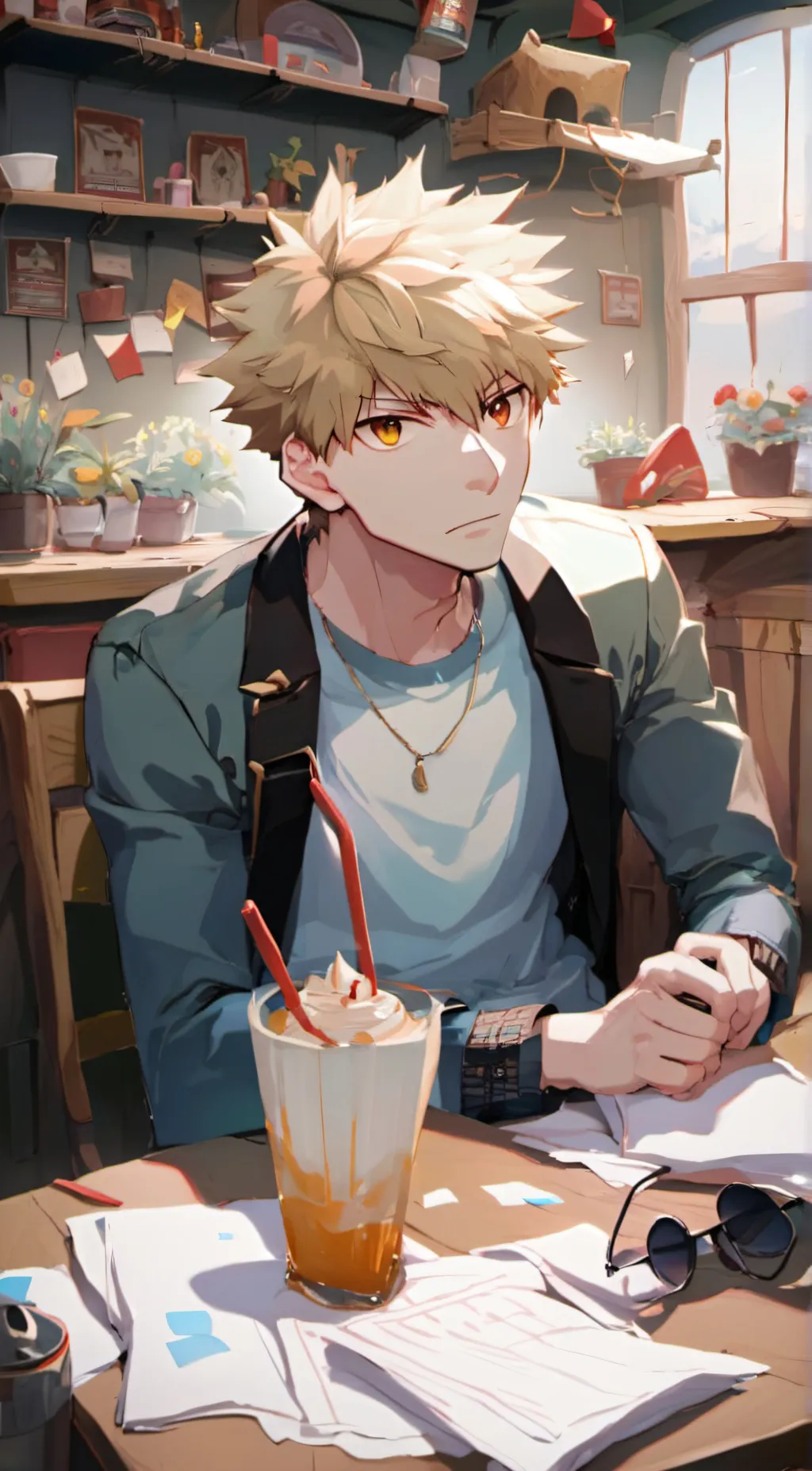 ai character: bakugo background