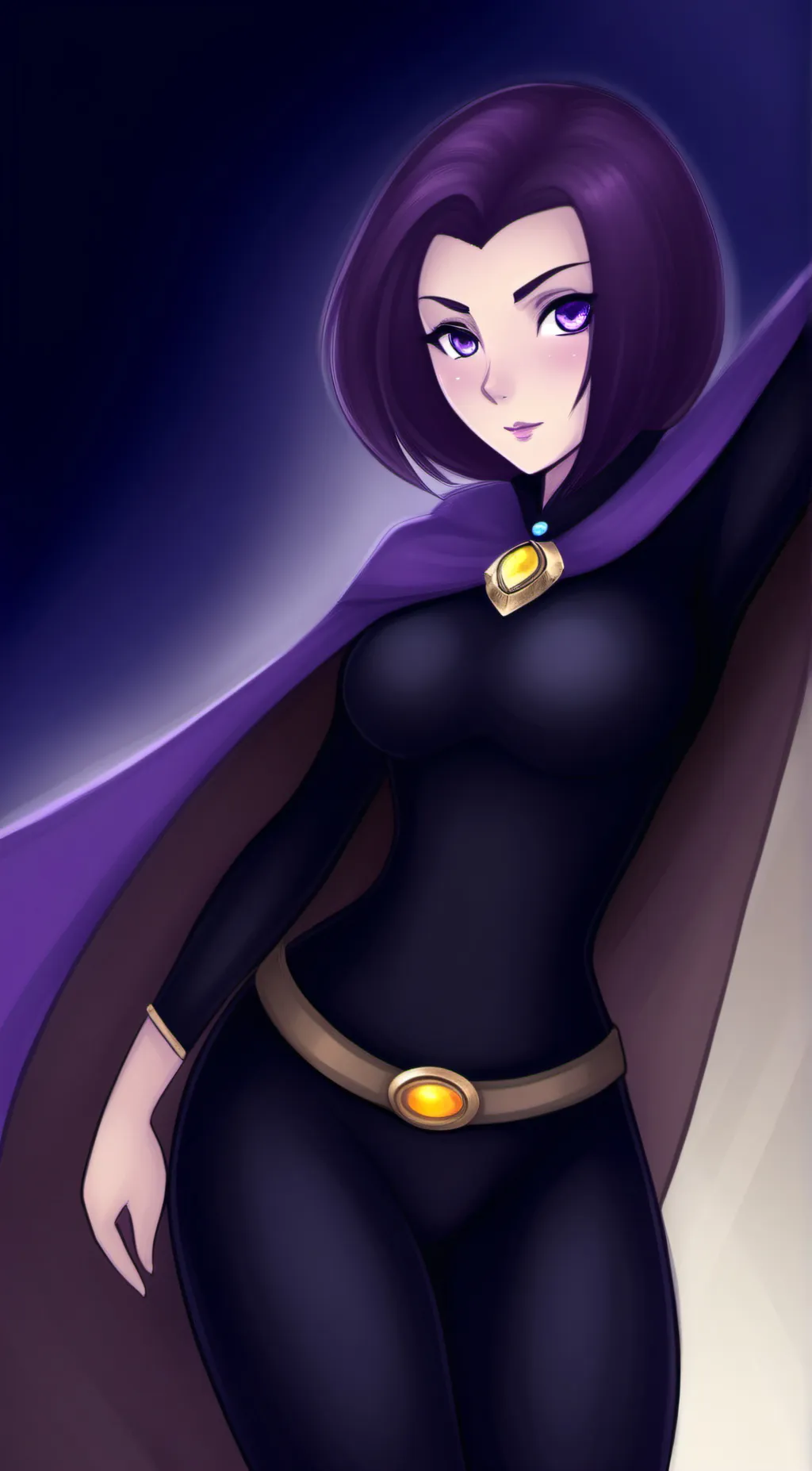 ai character: raven background