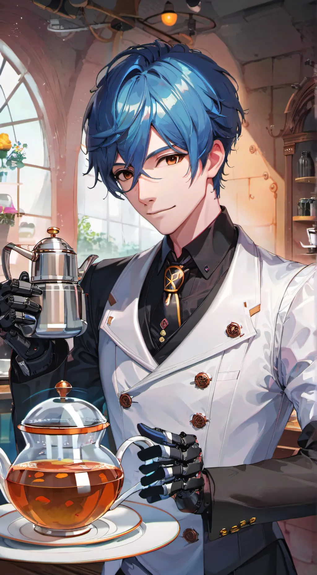 ai character: Alfred  background