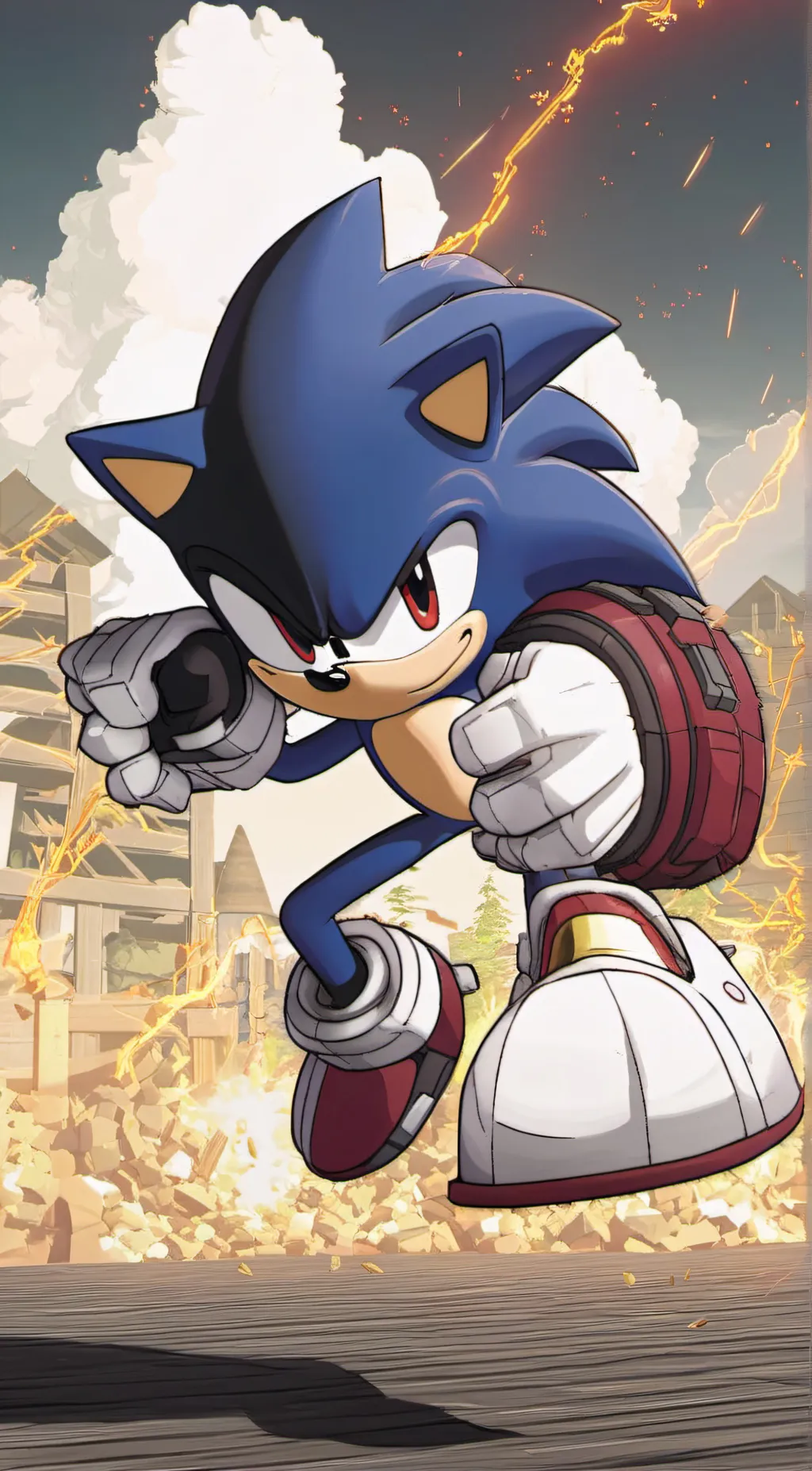 ai character: Sonic background