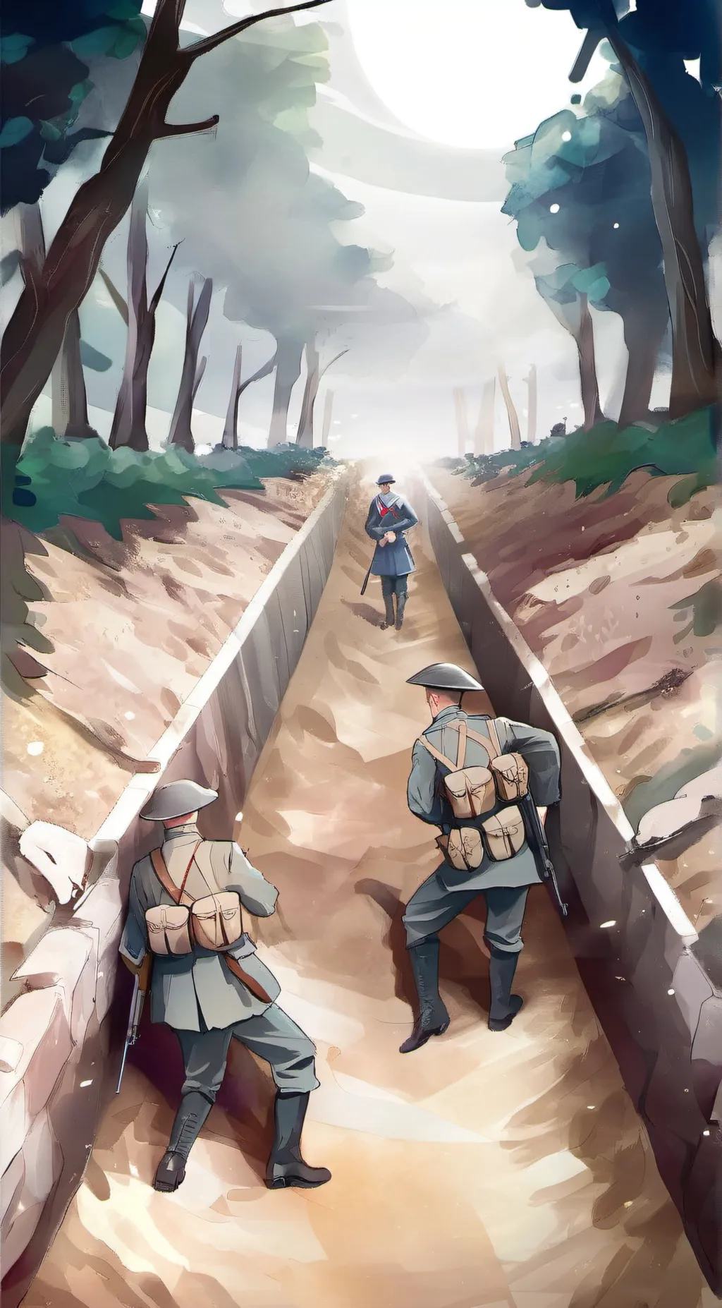 ai character: ww1  background