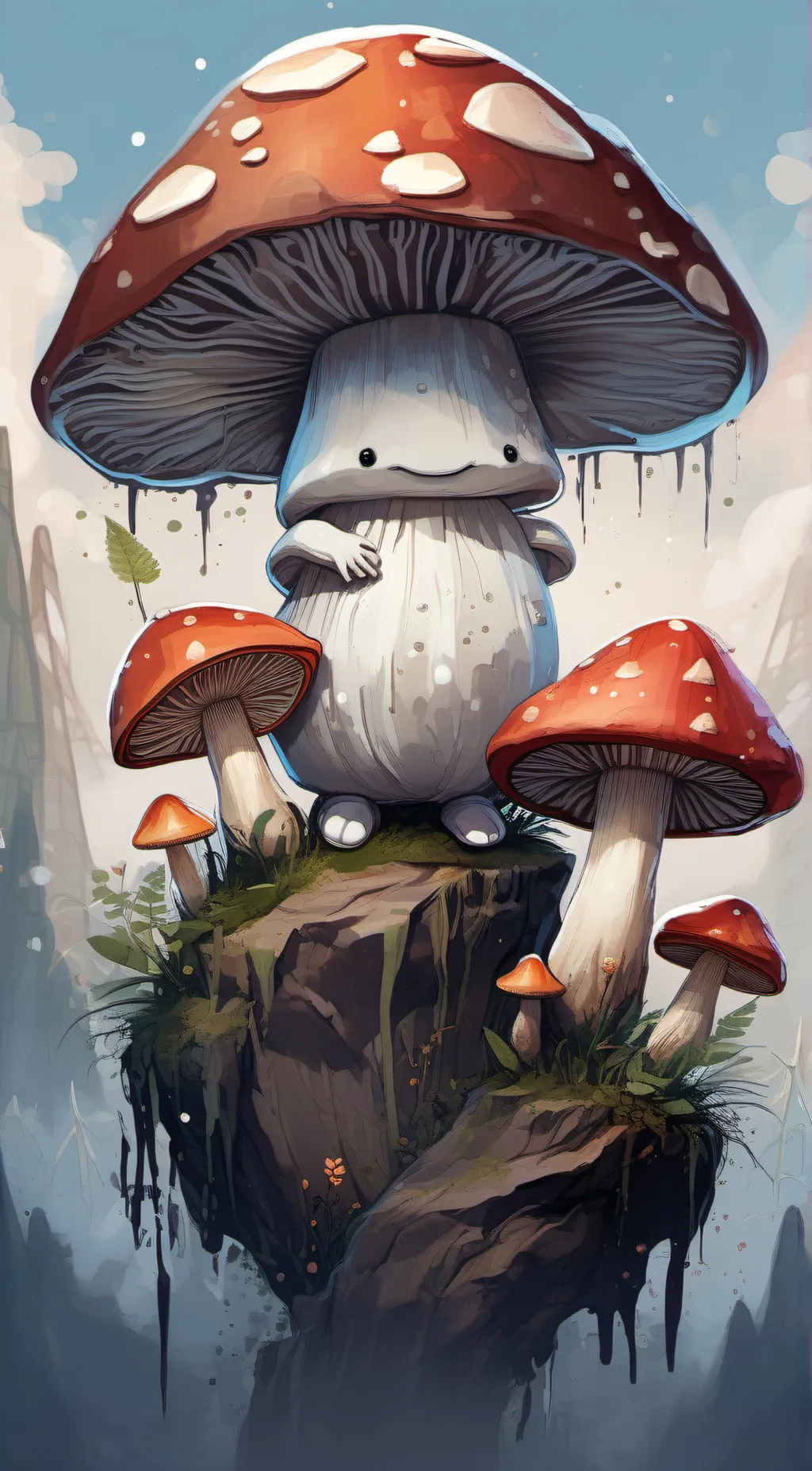 ai character: shroomio background
