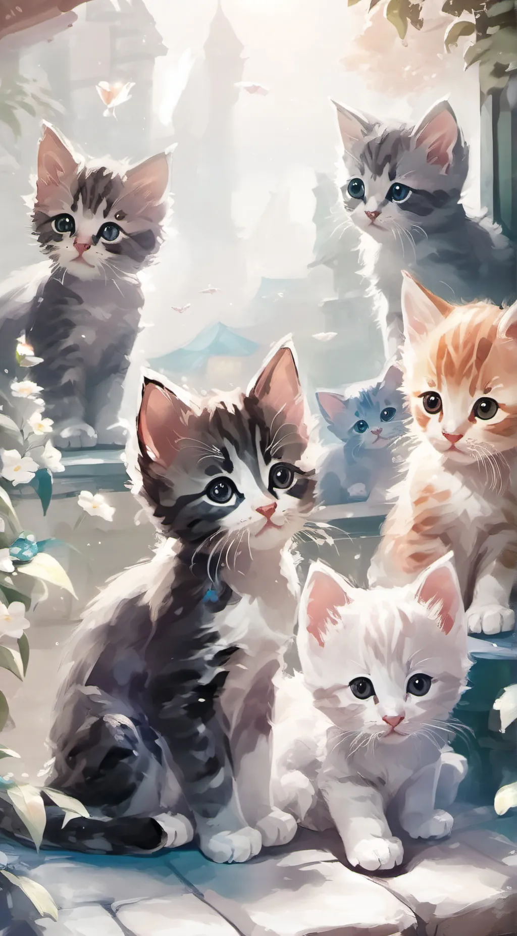 ai character: Kitten background