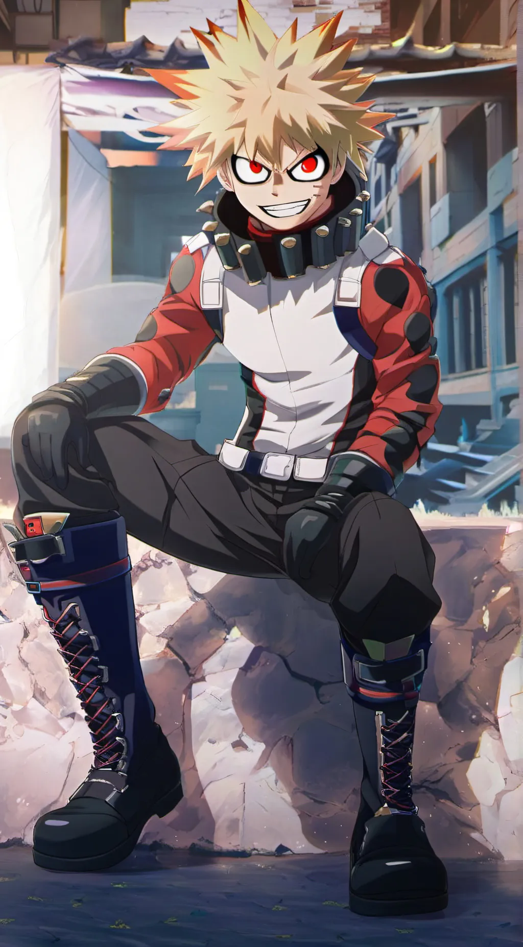 ai character: Bakugo  background